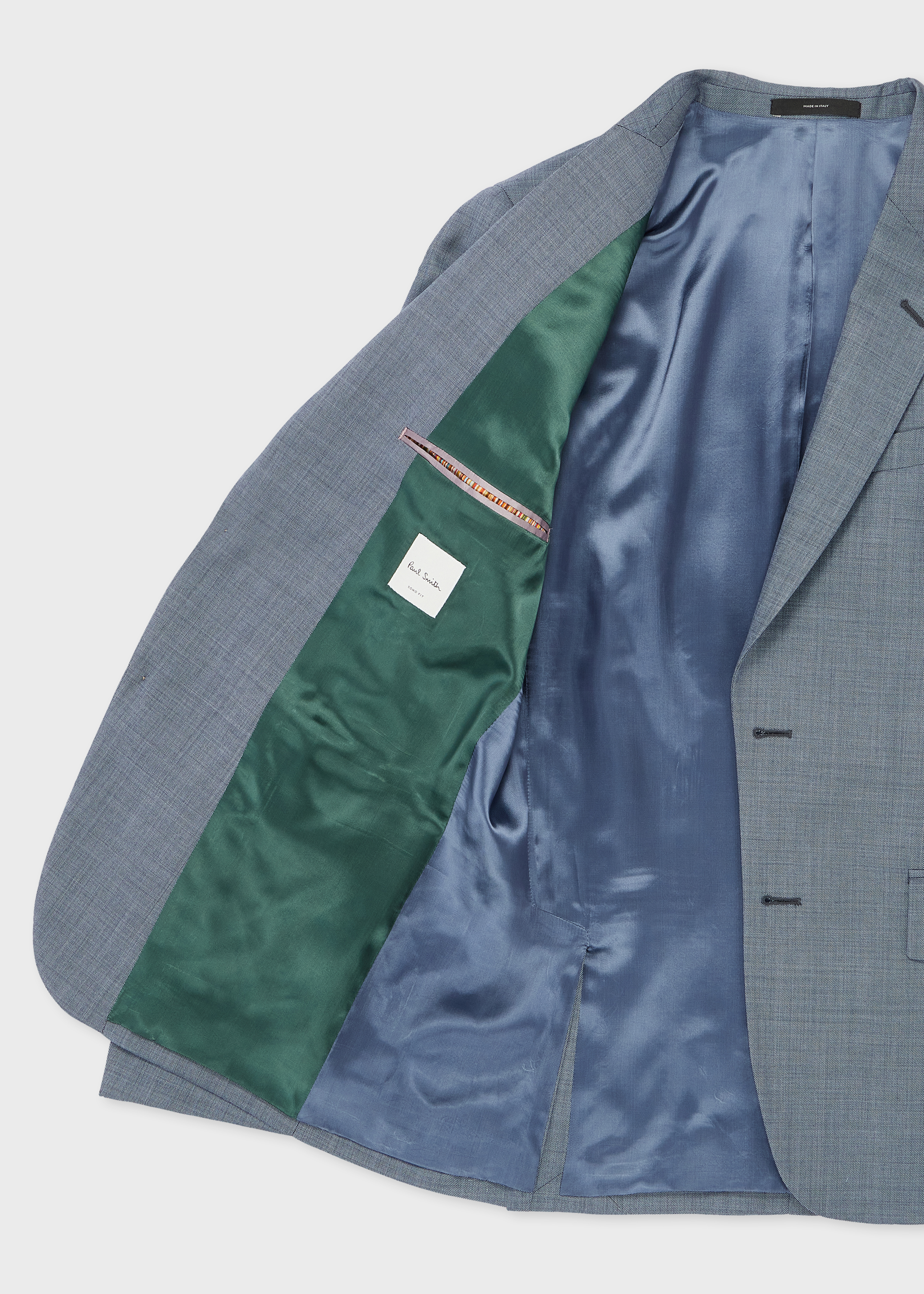 The Soho - Light Blue Sharkskin Wool Suit thumbnail 8