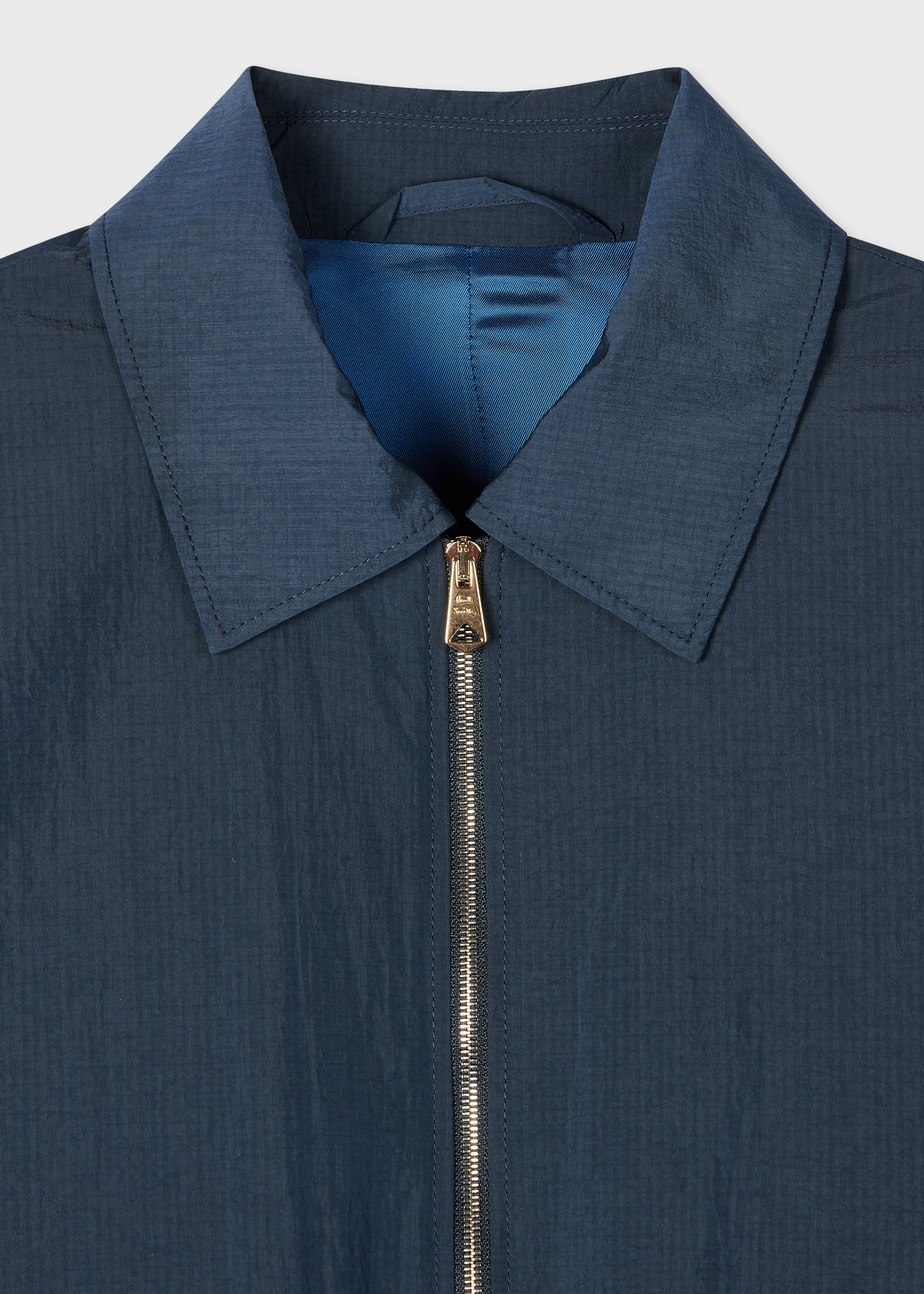 Navy Ripstop Zip-Front Jacket thumbnail 2