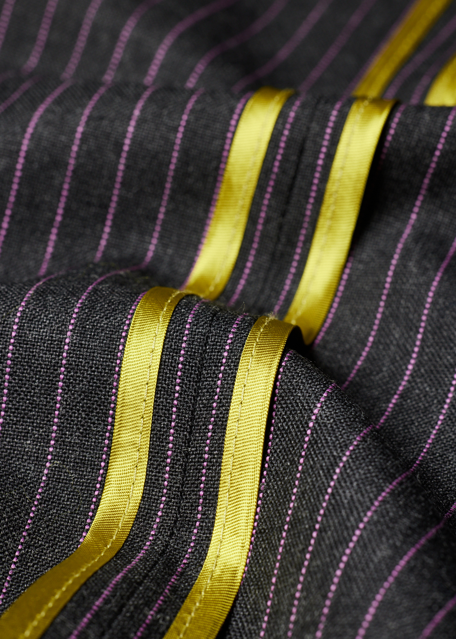 Charcoal Pinstripe Wool Patch-Pocket Blazer thumbnail 10