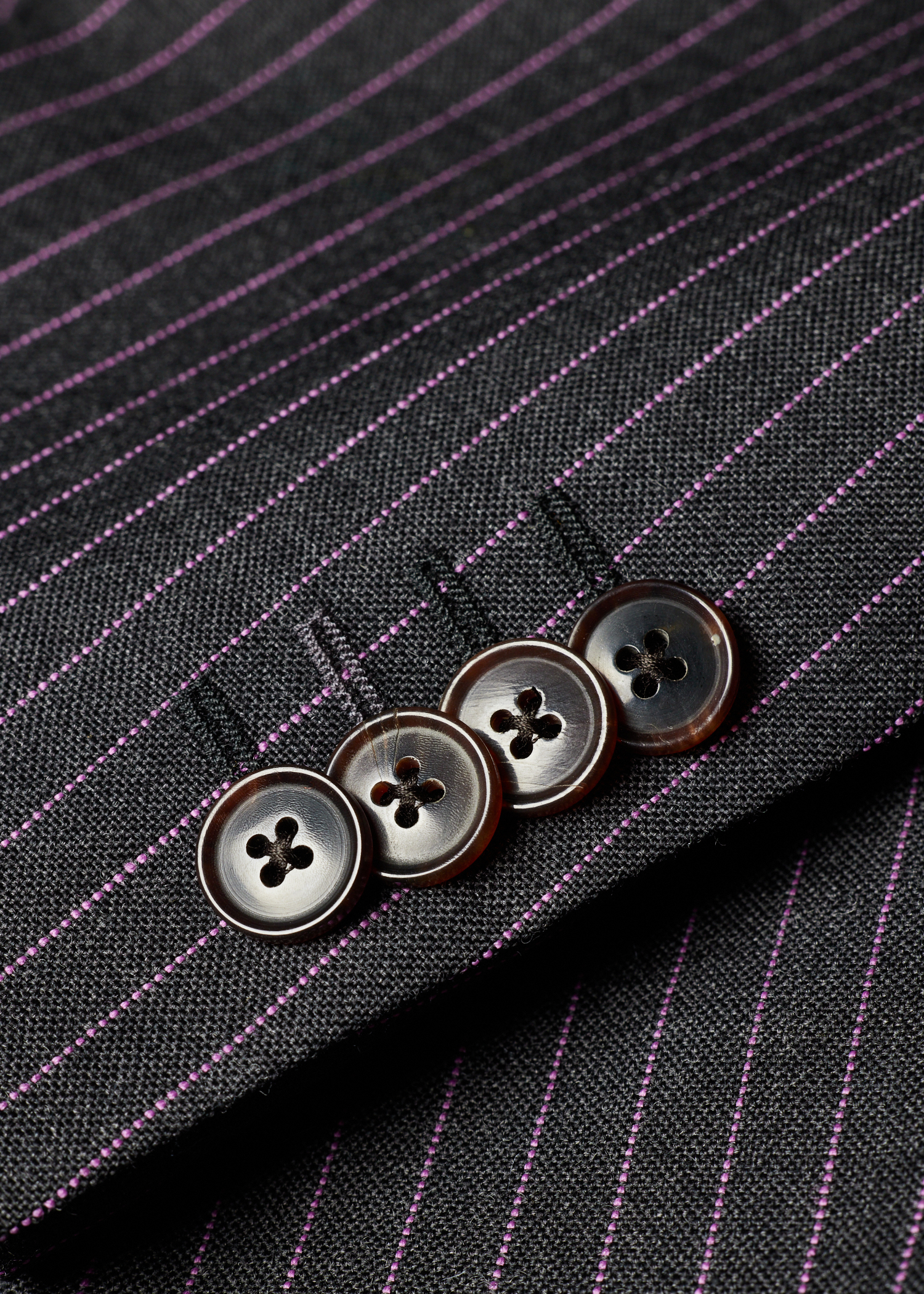 Charcoal Pinstripe Wool Patch-Pocket Blazer thumbnail 14