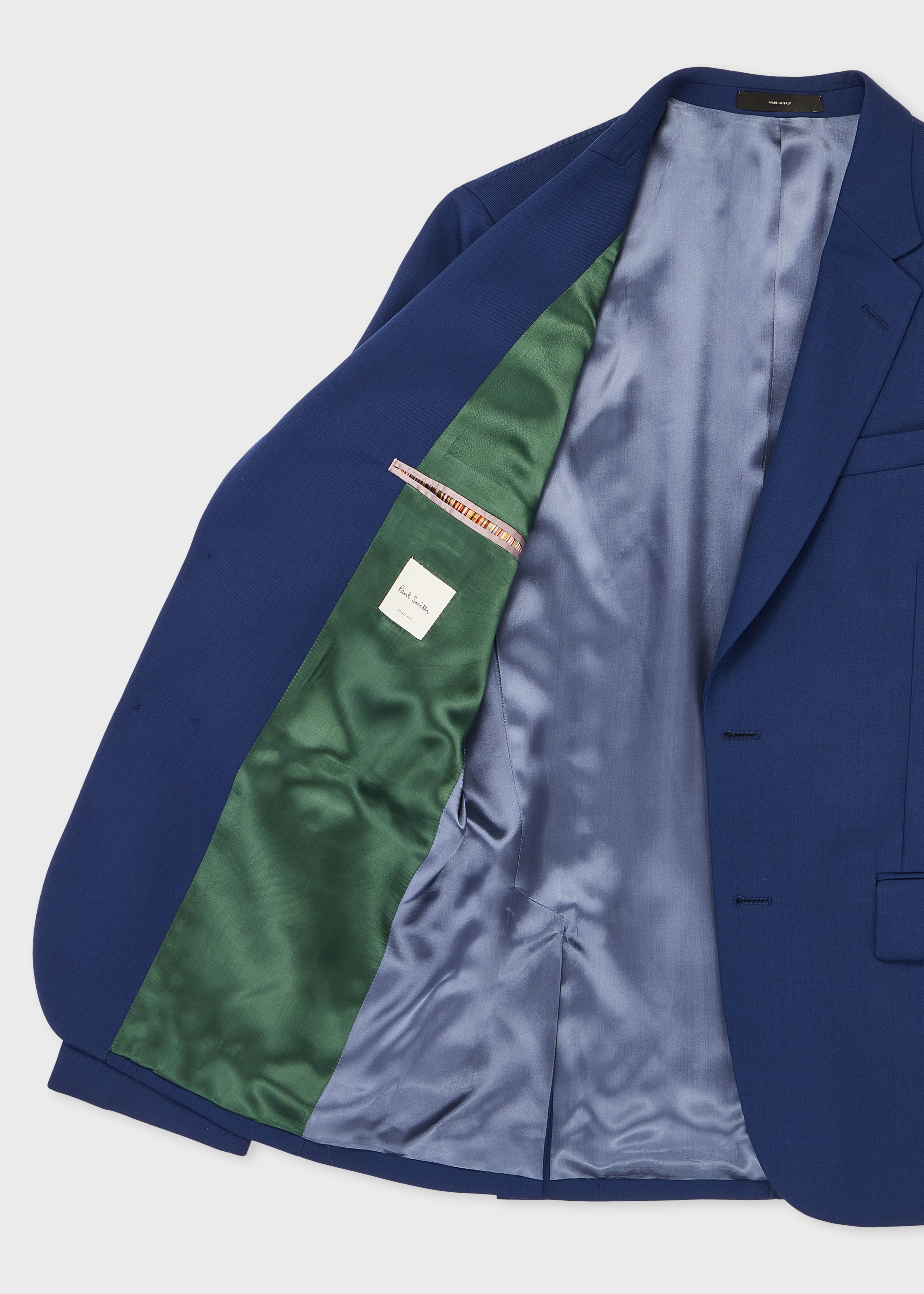 希少✨Paul Smith SOHO FIT スーツ セットアップ ブルー系 The Soho - Tailored-Fit Mid Blue Wool 'A Suit To Travel In'
