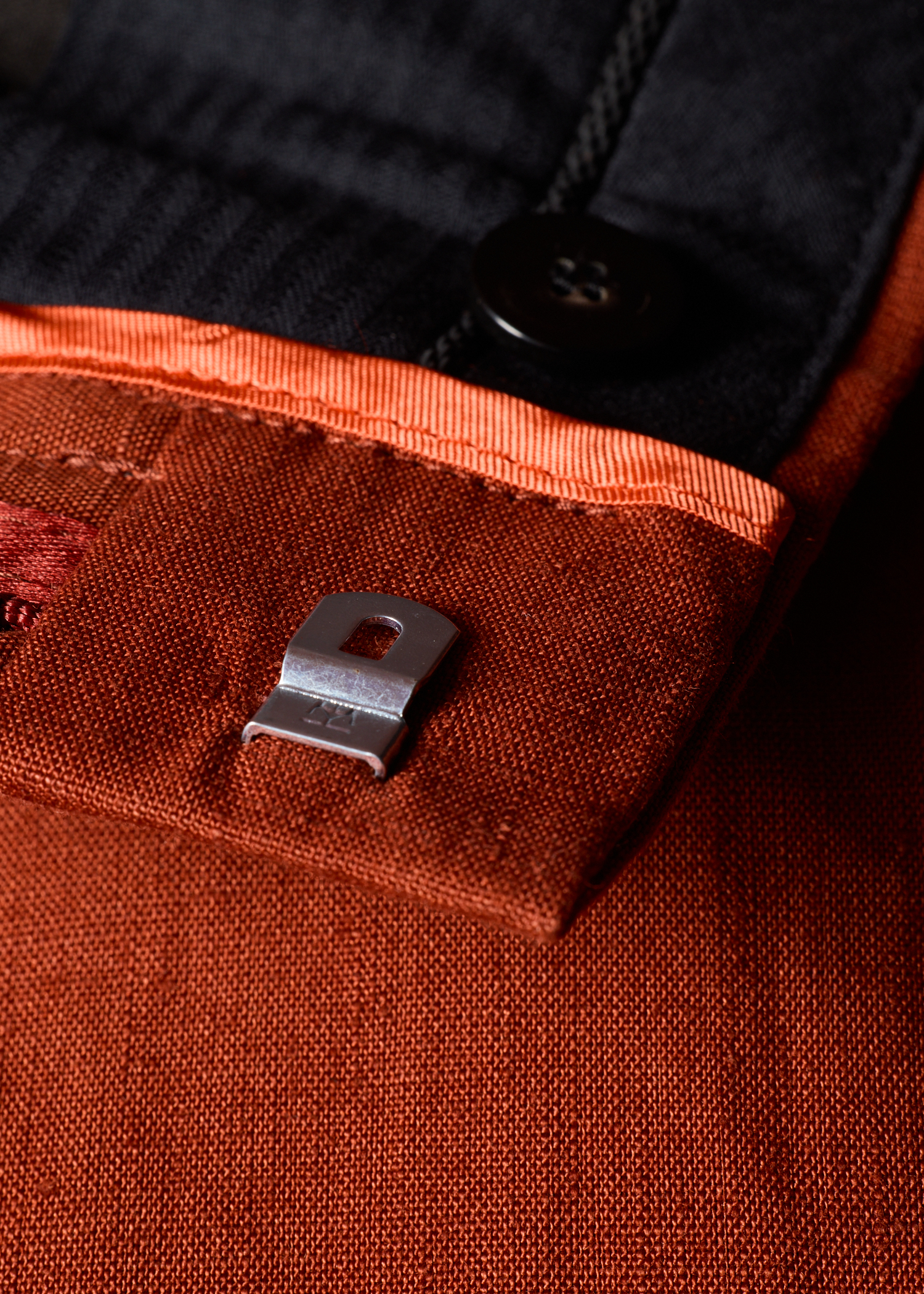 Rust Red Linen Trousers thumbnail 6