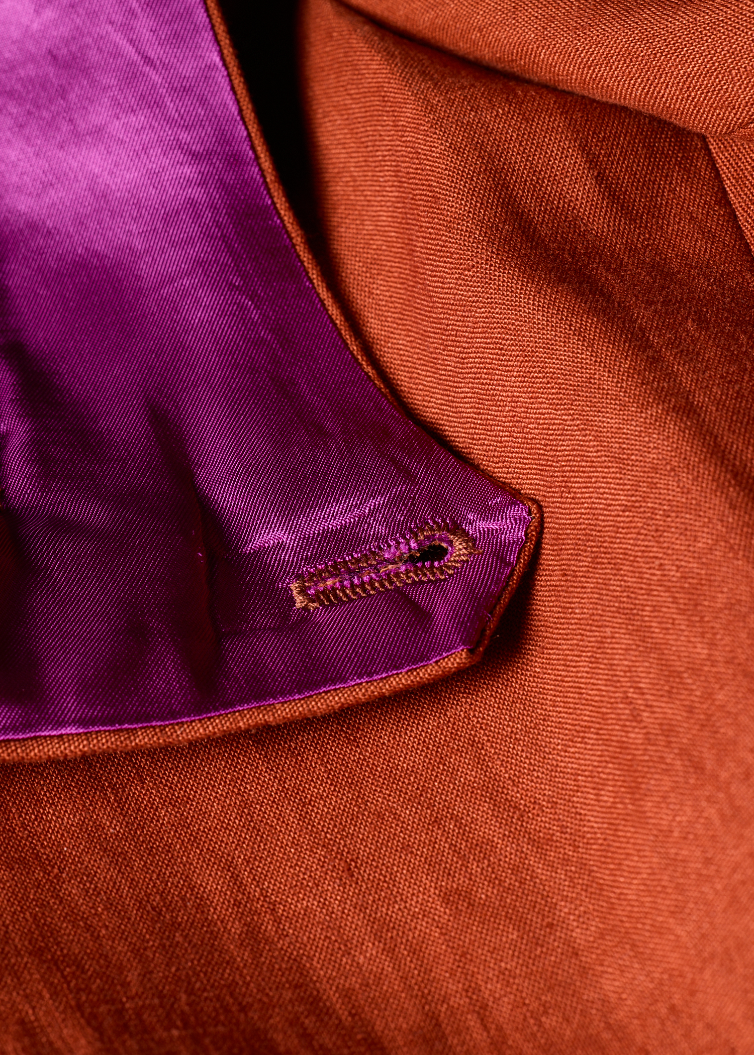Rust Red Linen Trousers thumbnail 4
