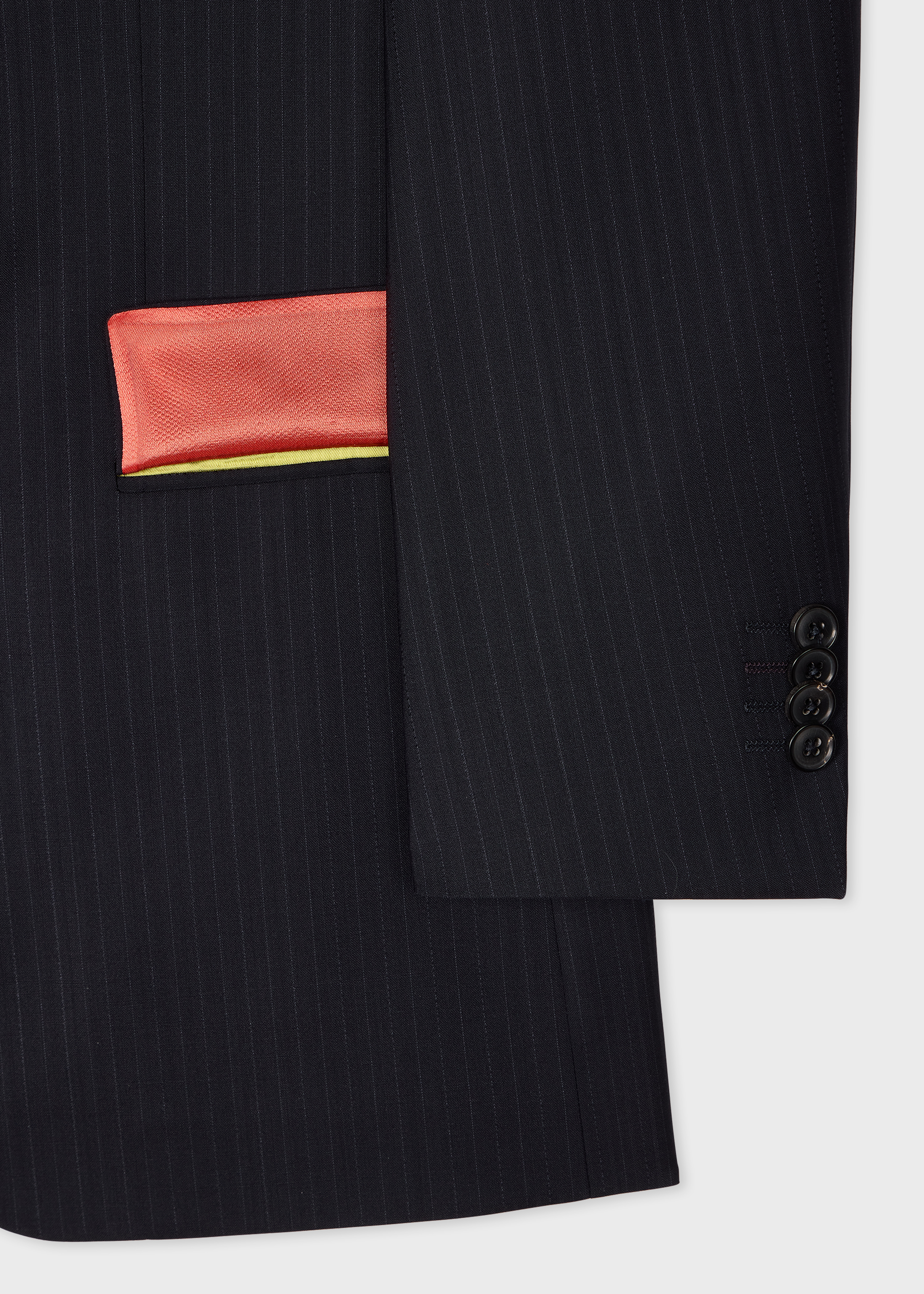 The Soho - Navy Pinstripe Wool Suit thumbnail 3