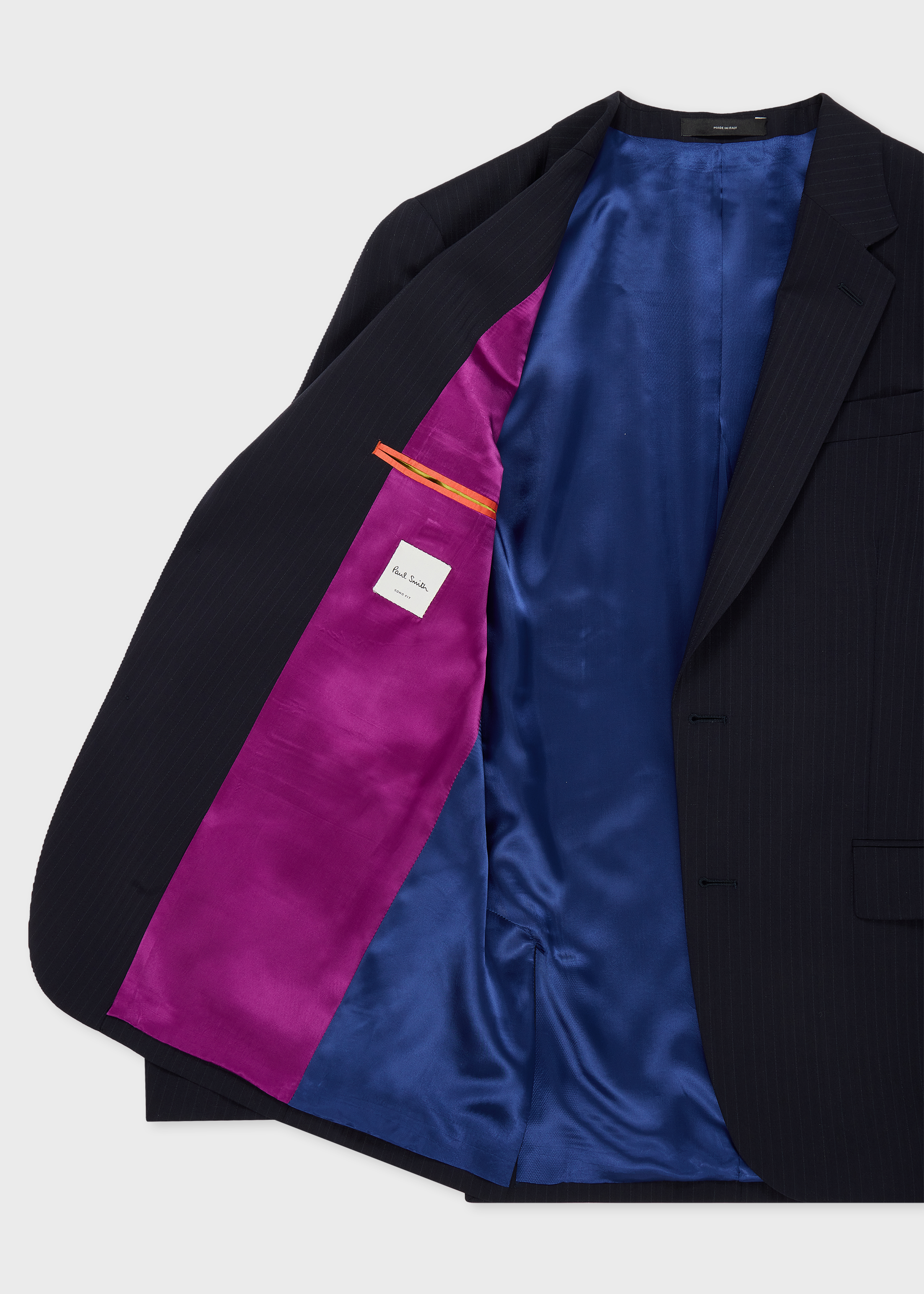 The Soho - Navy Pinstripe Wool Suit thumbnail 4