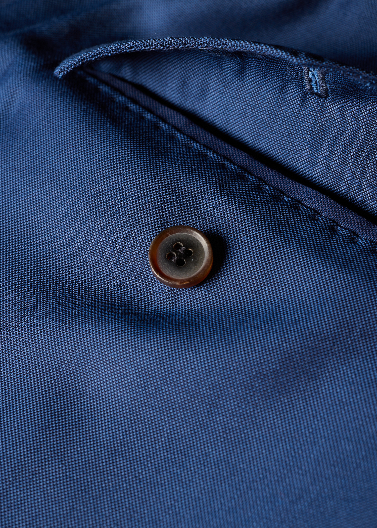 Navy Wool-Viscose Trousers thumbnail 7