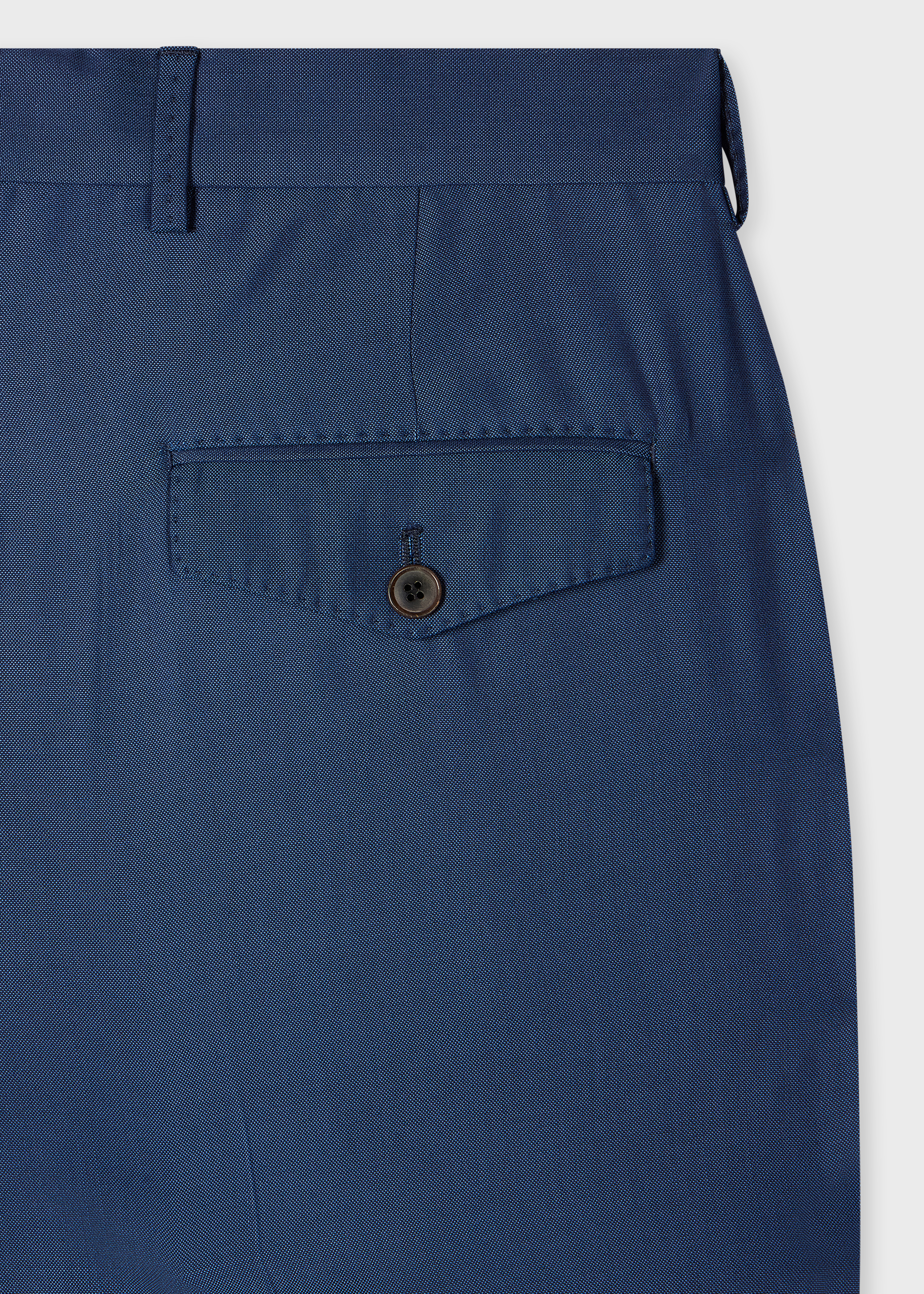 Navy Wool-Viscose Trousers thumbnail 3
