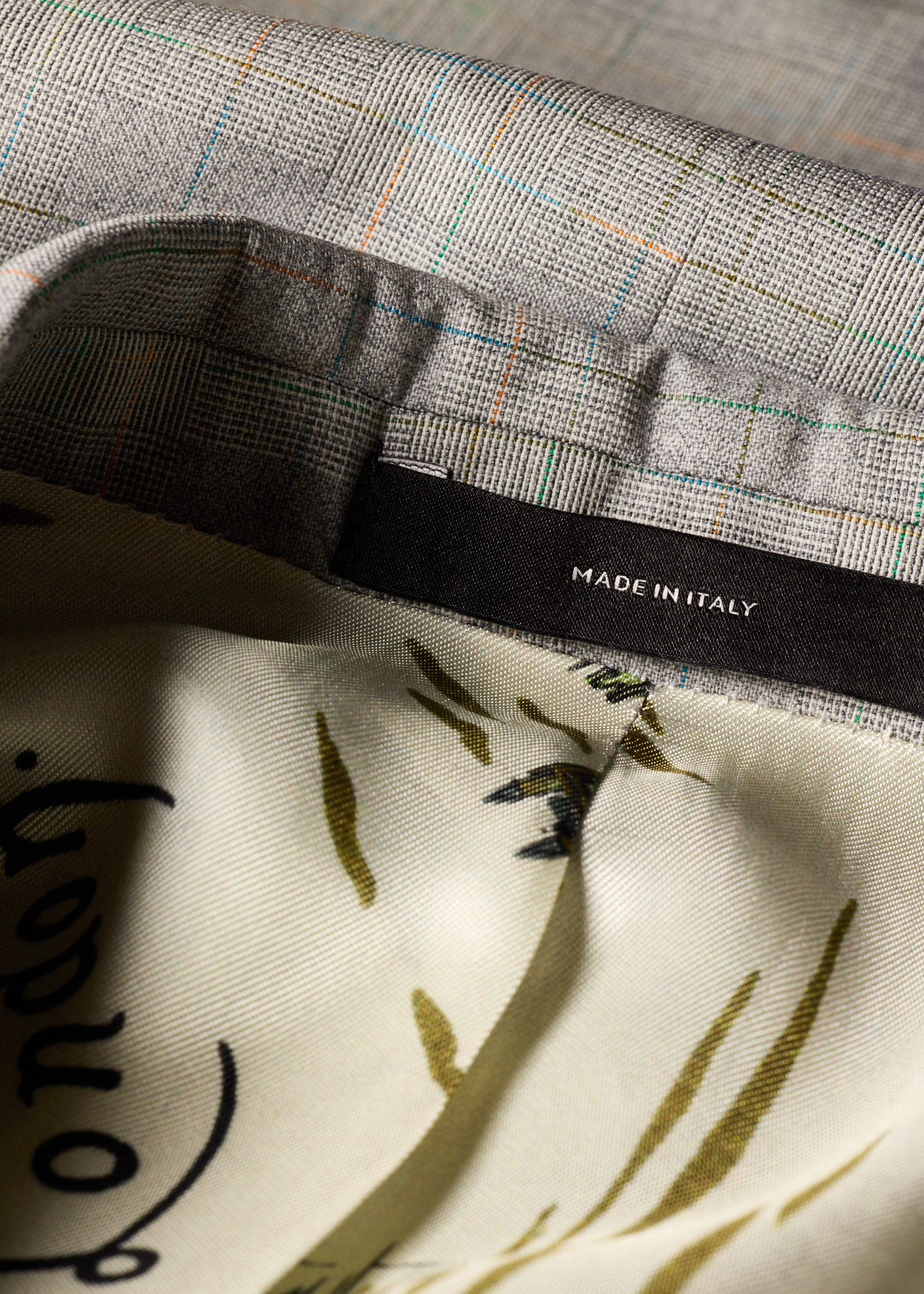 Grey Space-Dye Check Wool Double-Breasted Suit thumbnail 9