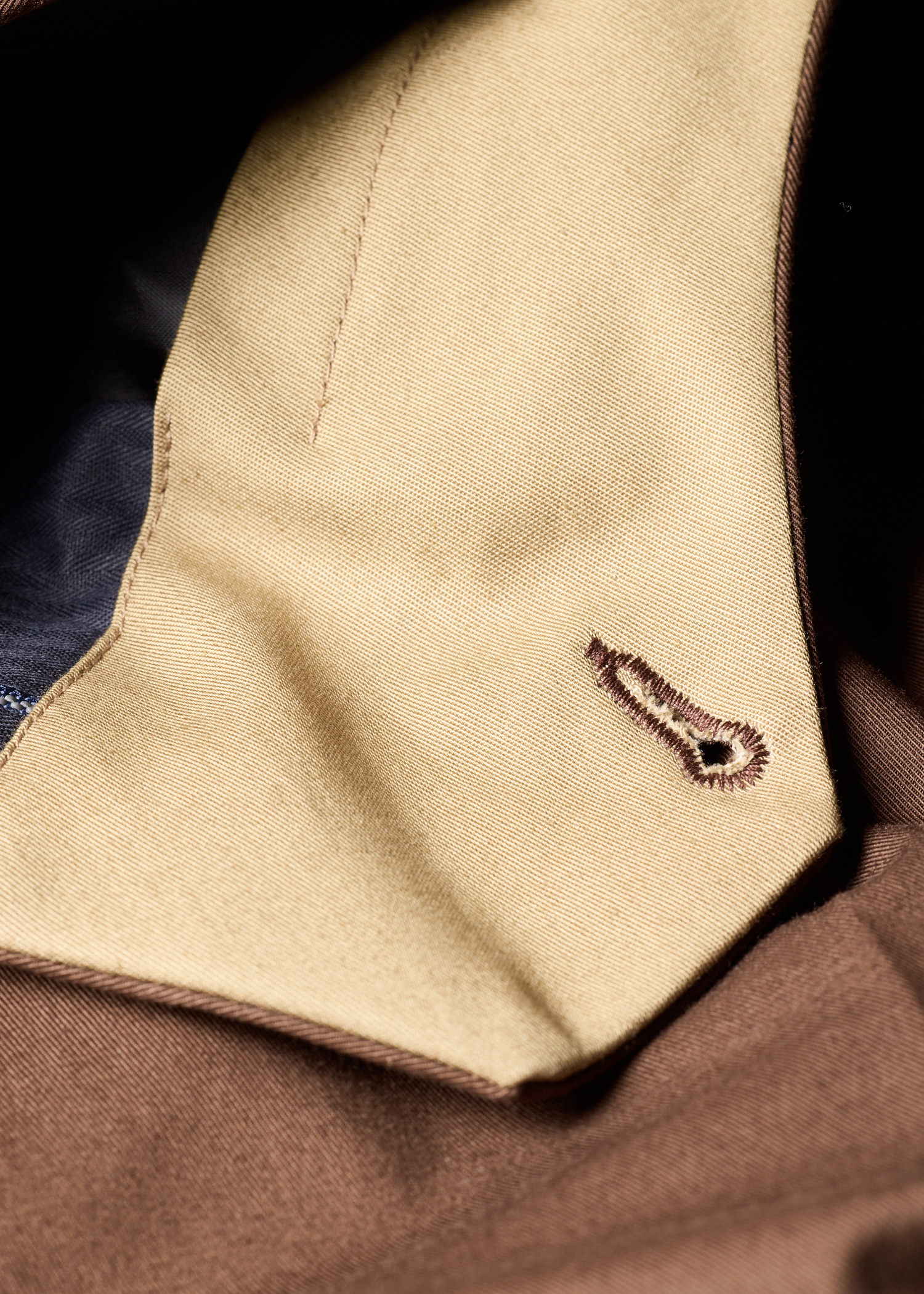 Brown Cotton-Twill Double-Breasted Suit thumbnail 16