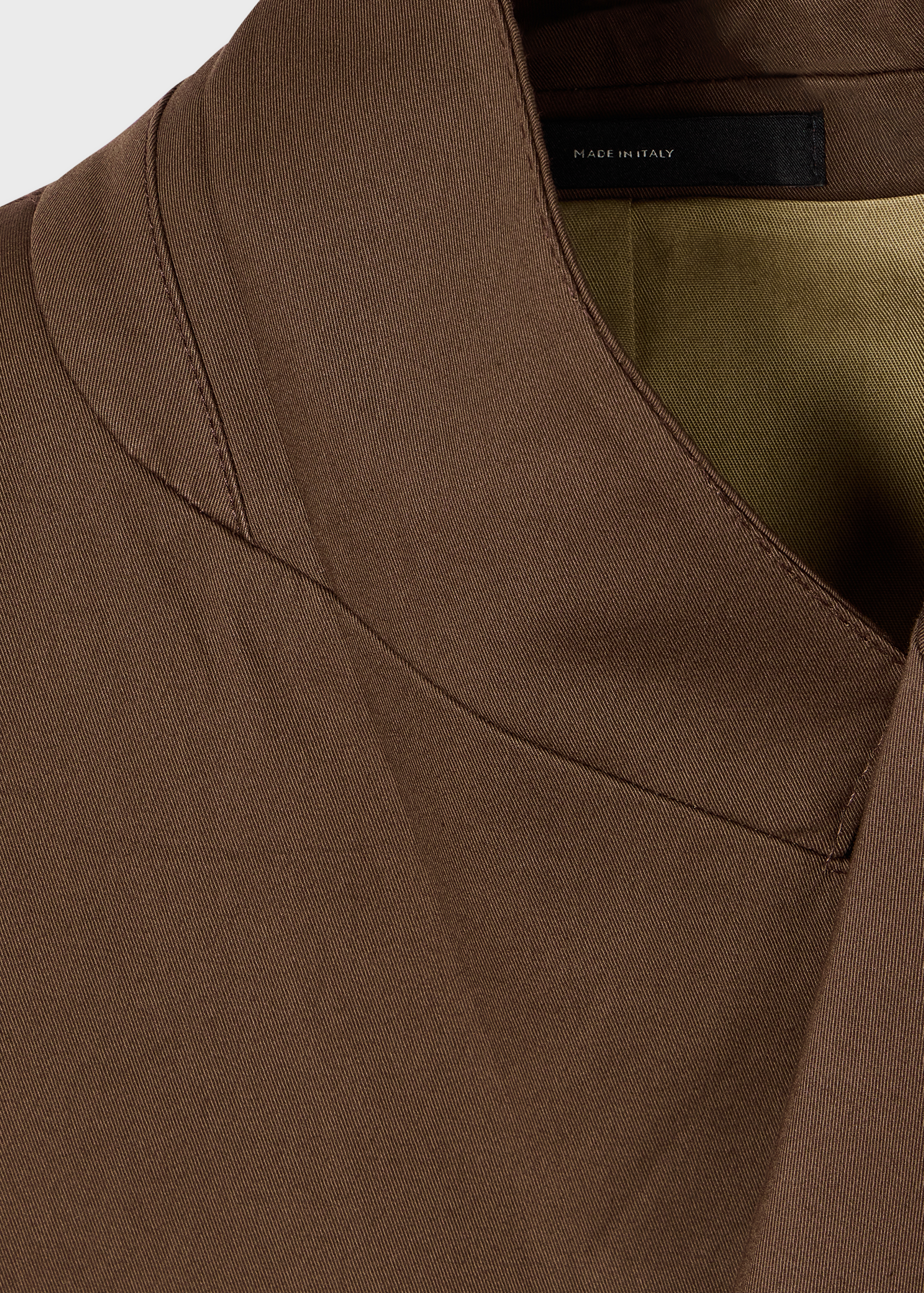 Brown Cotton-Twill Double-Breasted Suit thumbnail 3