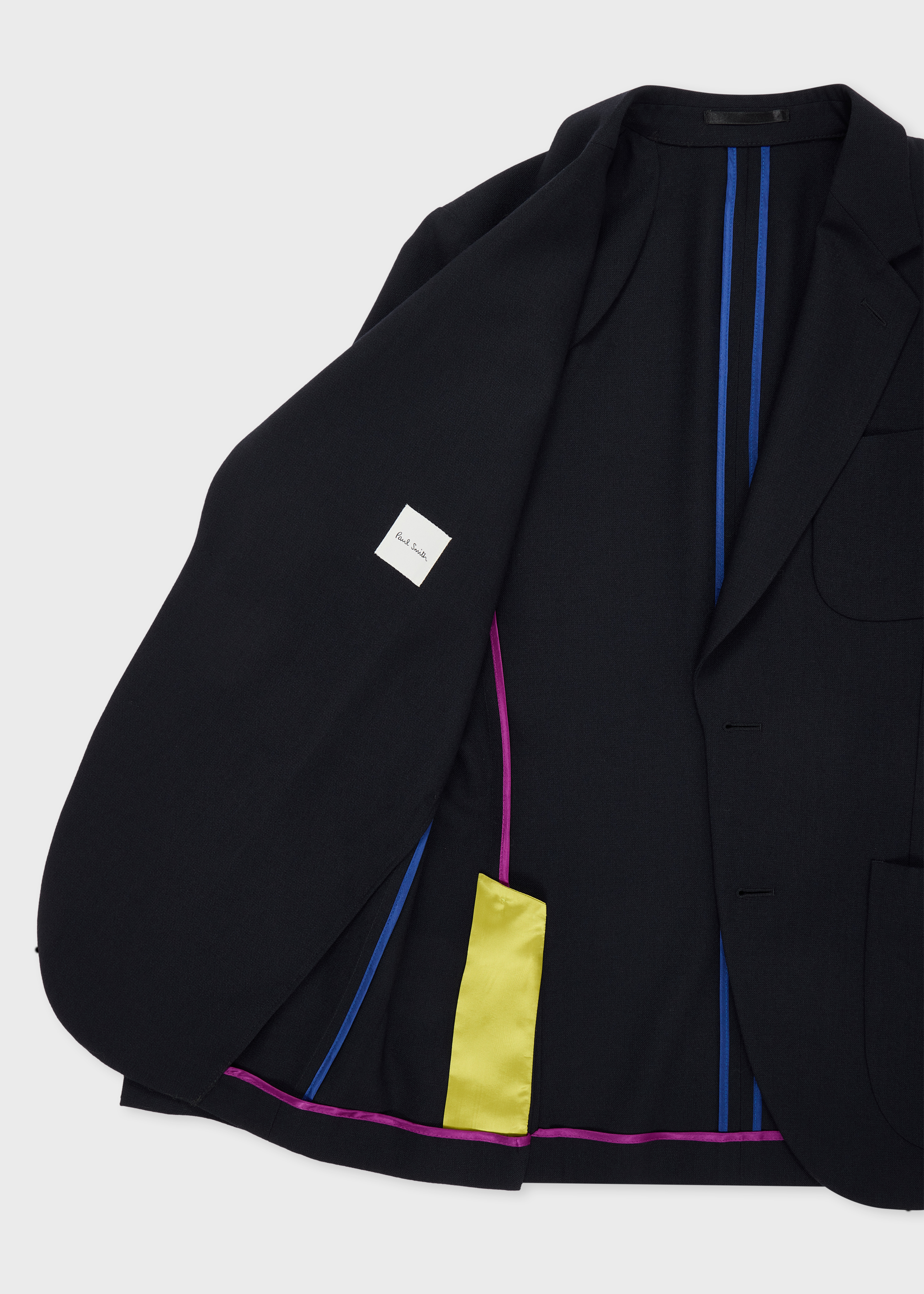 Navy British Wool Patch-Pocket Blazer thumbnail 14