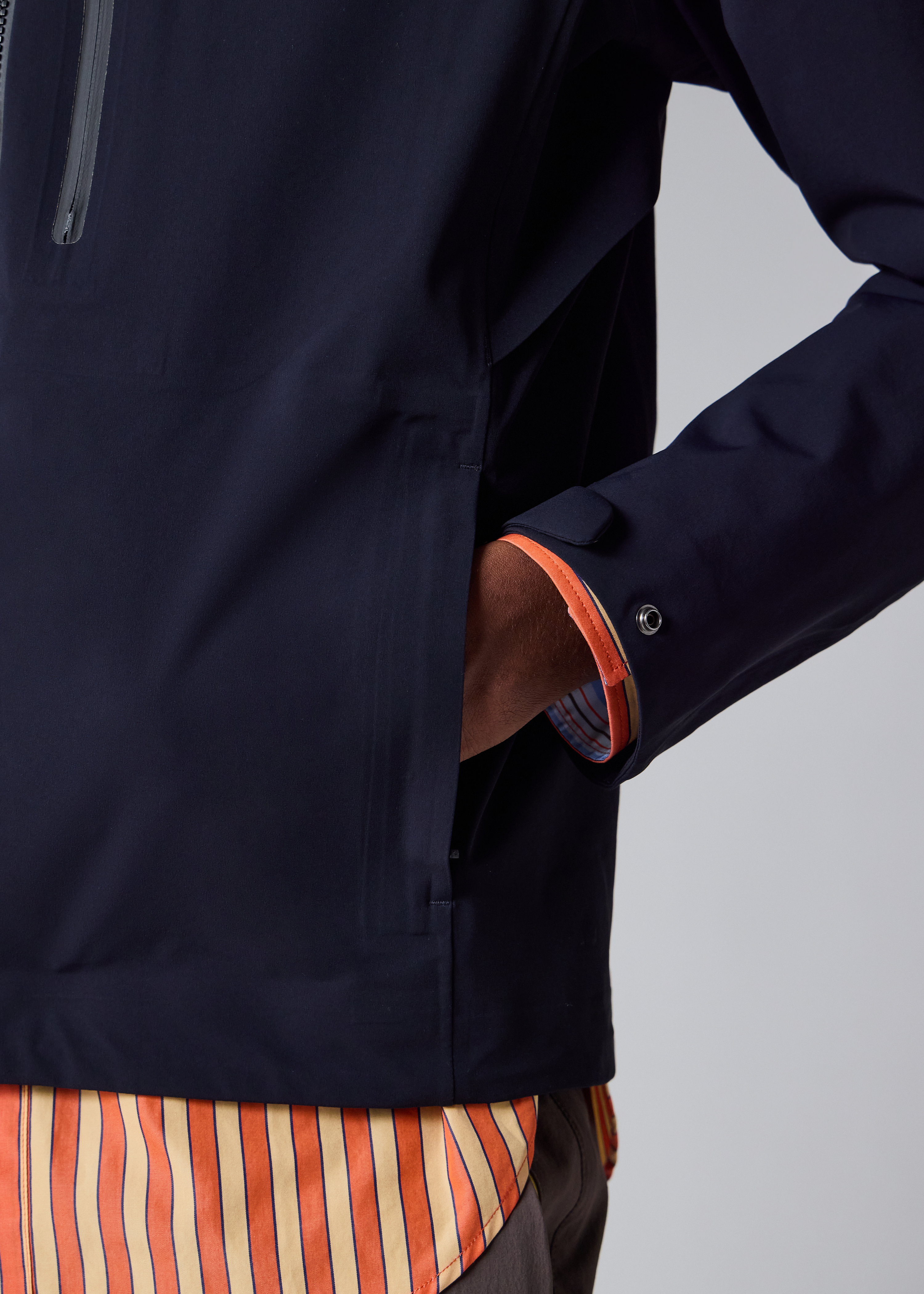 Navy 3-Layer Waterproof Travel Jacket thumbnail 8
