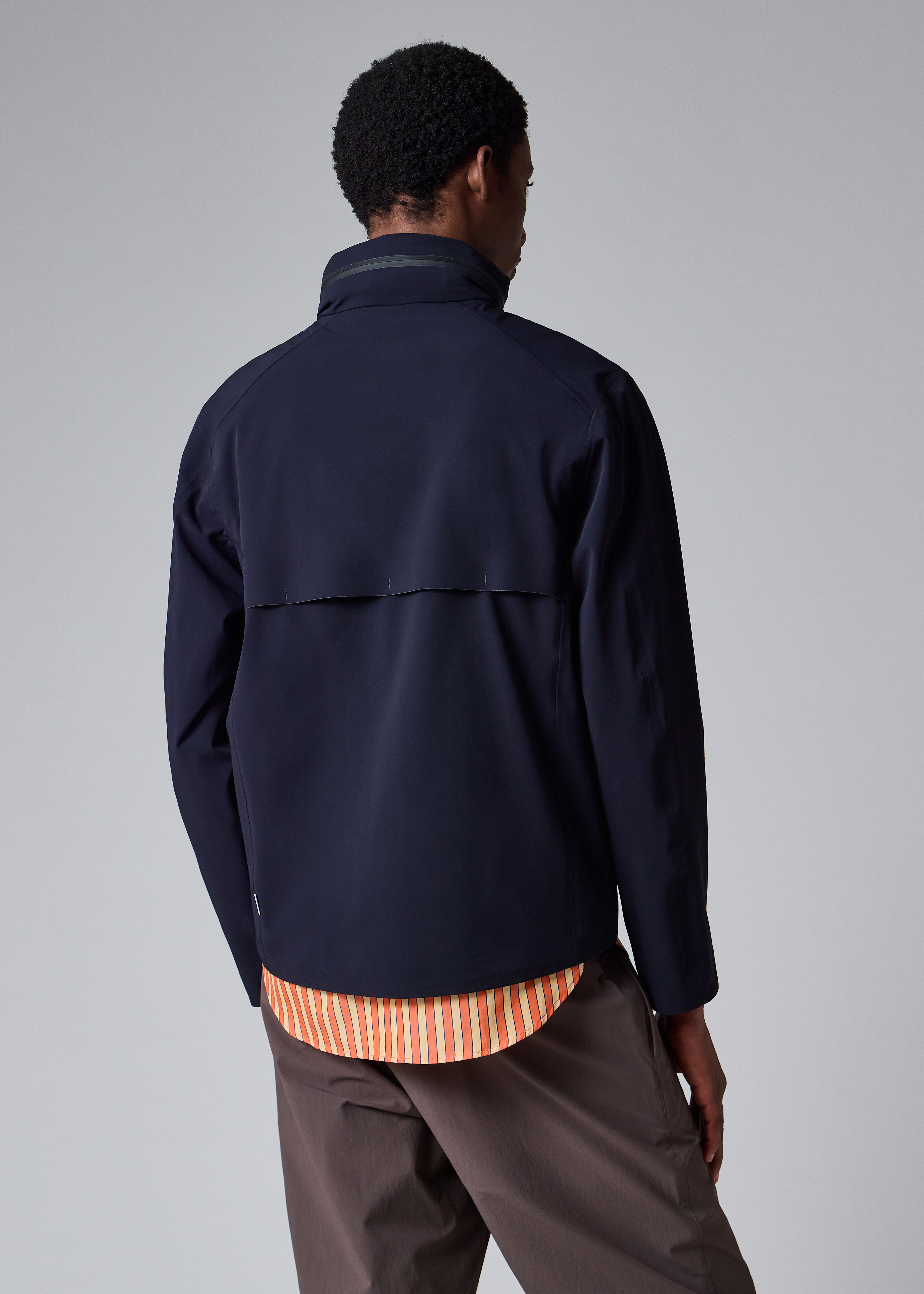 Navy 3-Layer Waterproof Travel Jacket thumbnail 4
