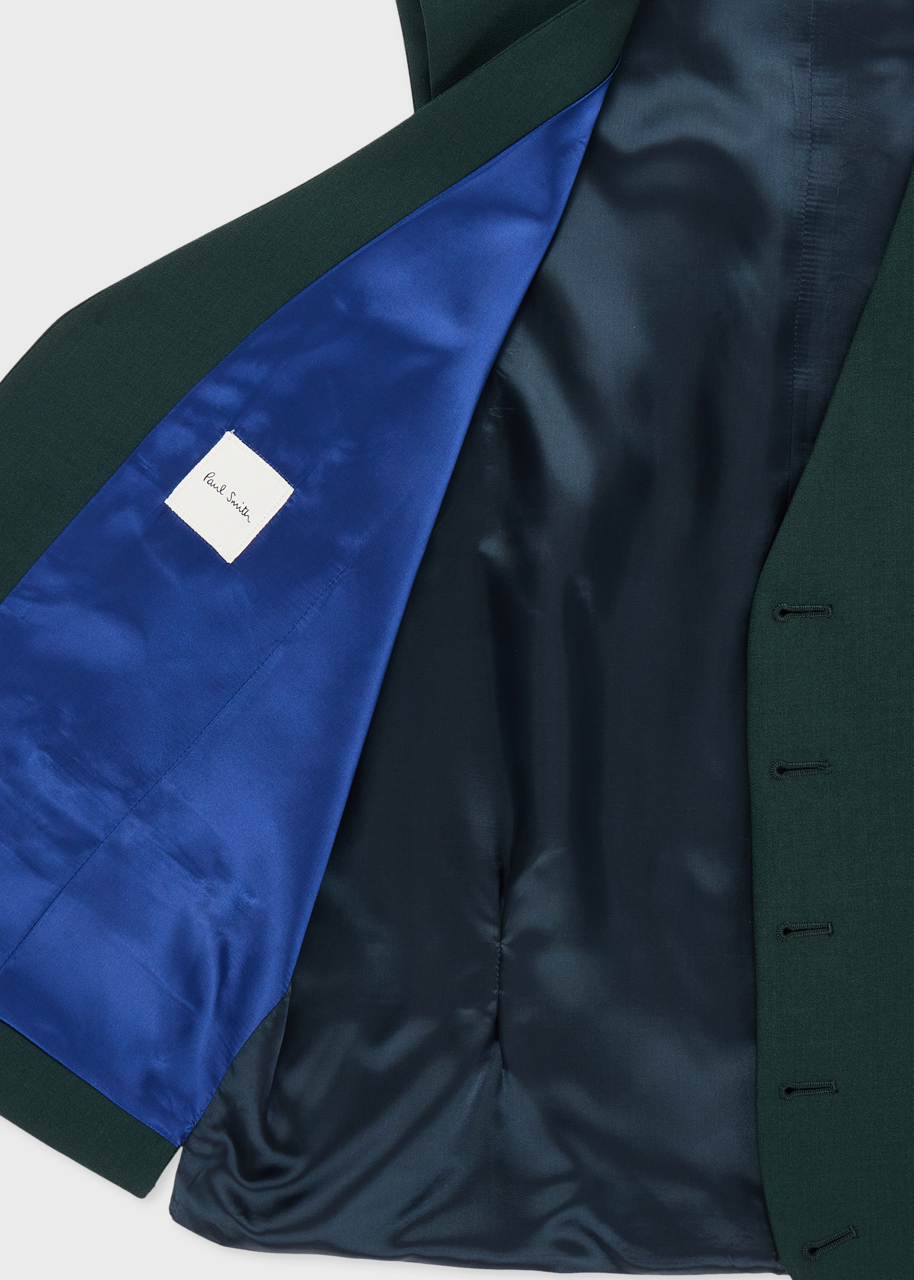 Dark Green Wool 'A Suit To Travel In' Waistcoat thumbnail 6