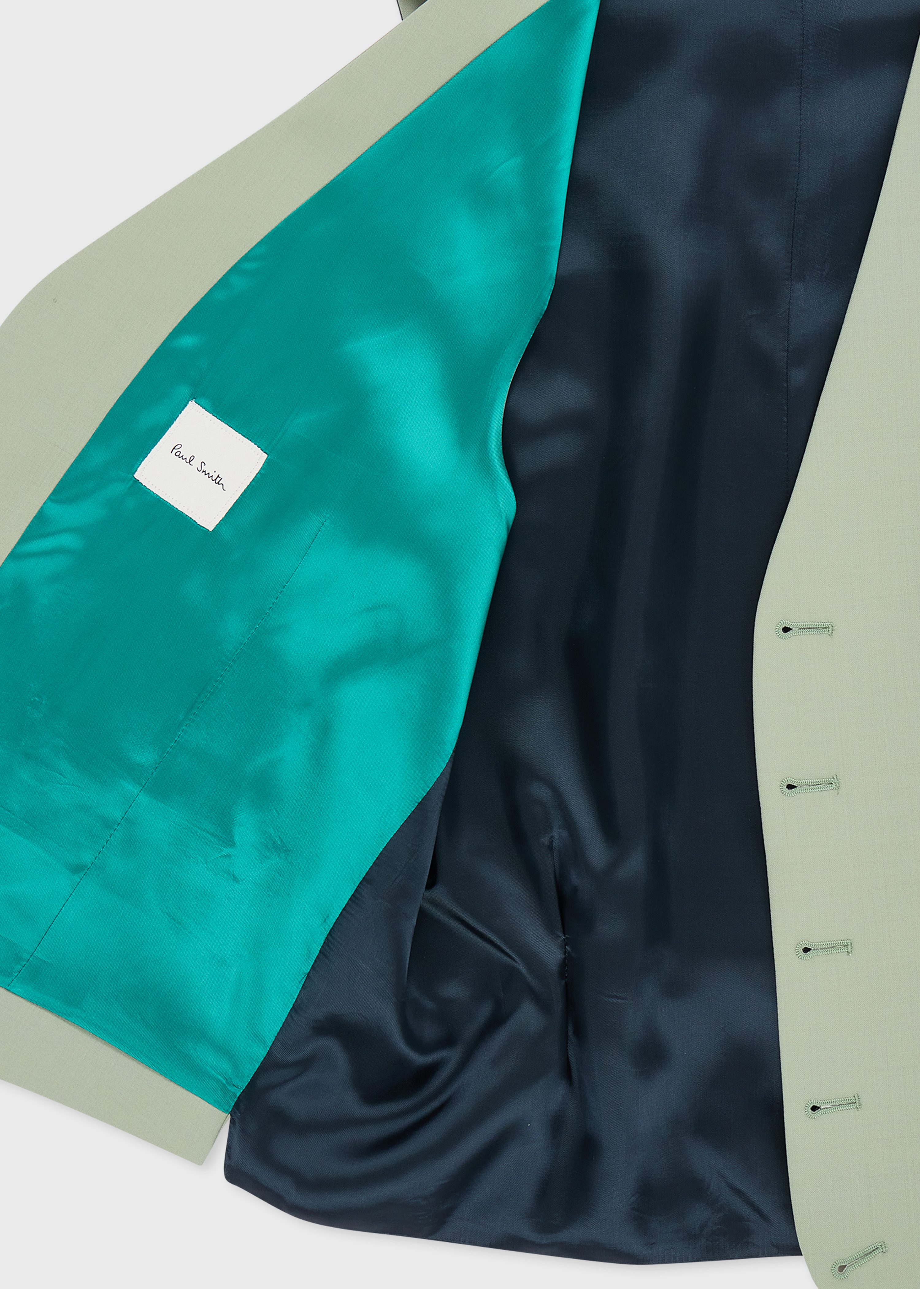Sage Green Wool-Mohair Waistcoat thumbnail 3