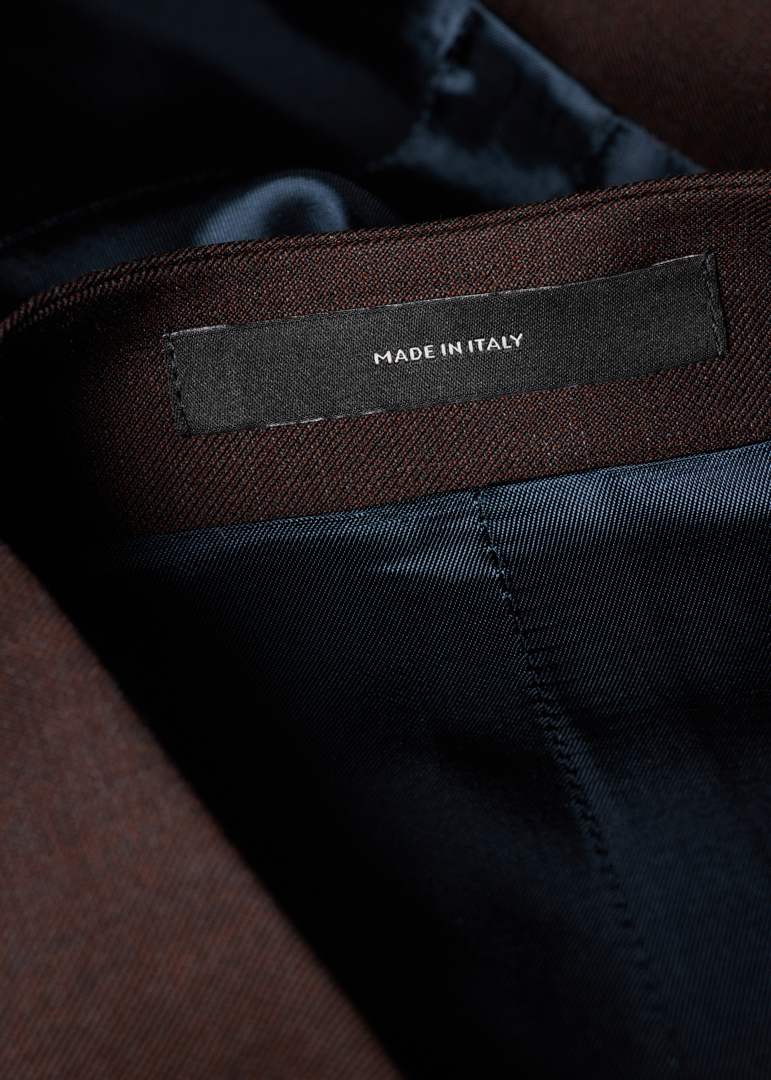 Brown Sharkskin Wool Waistcoat thumbnail 4
