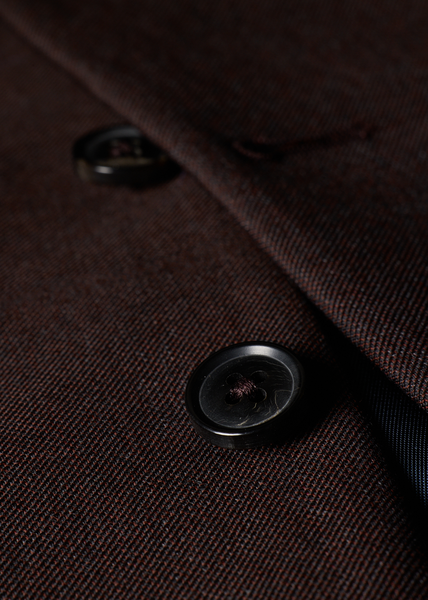 Brown Sharkskin Wool Waistcoat thumbnail 8