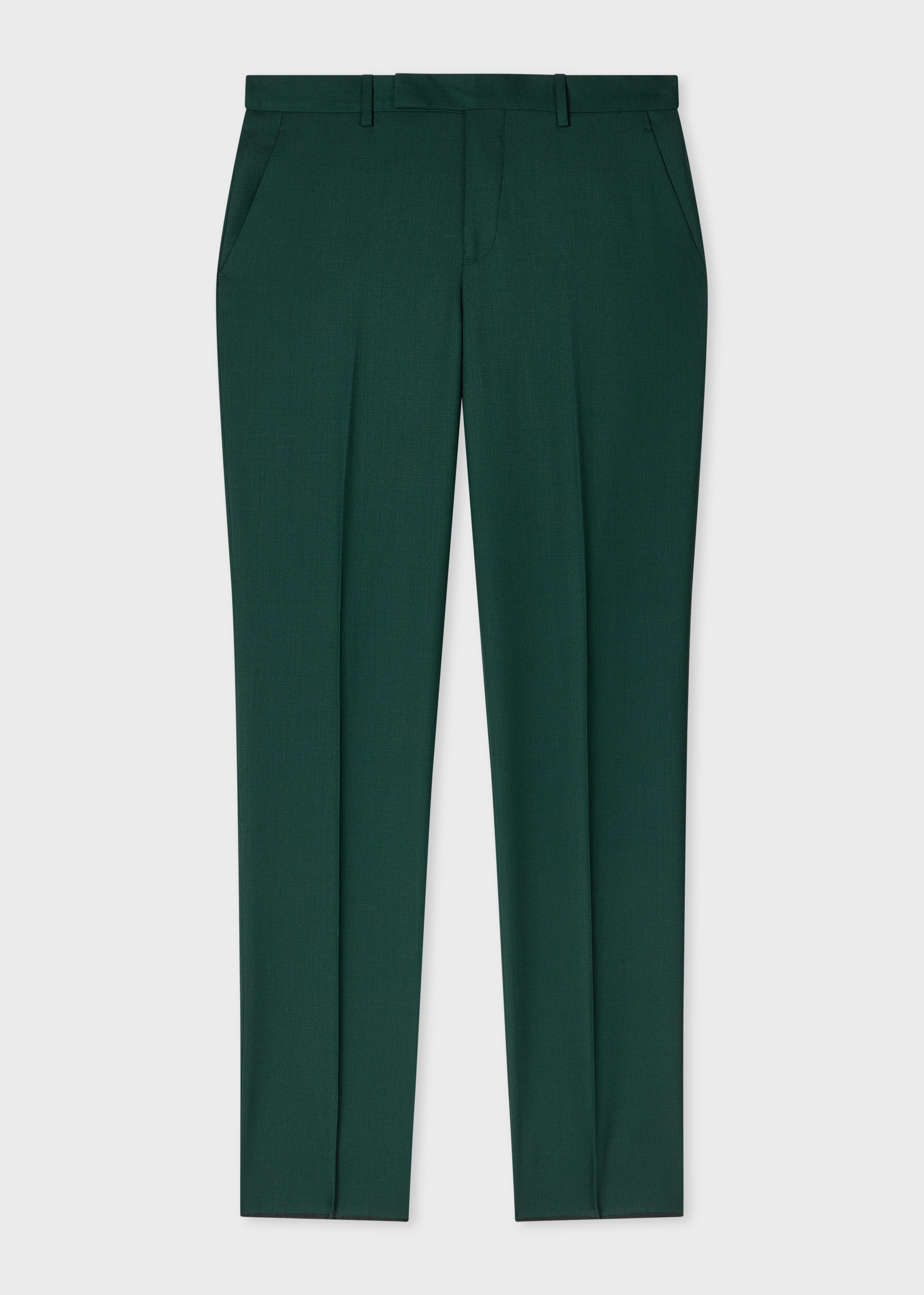 A Suit To Travel In - Slim-Fit Dark Green Wool Trousers