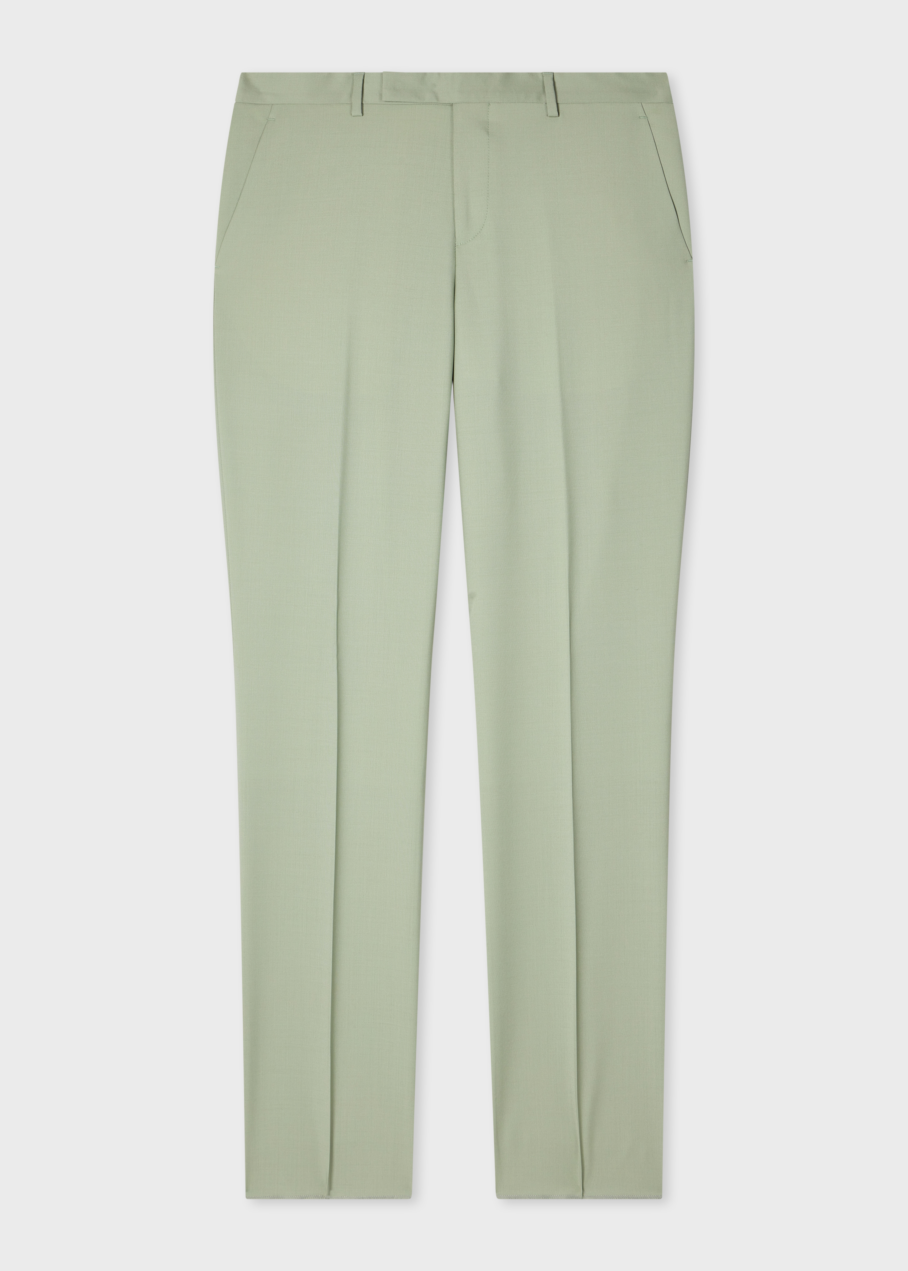 Sage Green Wool-Mohair Trousers primary image