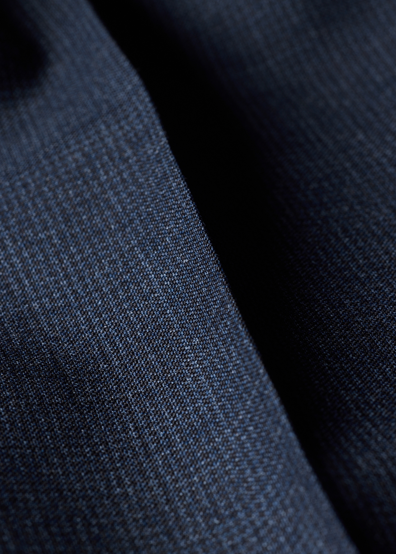 Slim-Fit Navy Houndstooth Wool Trousers thumbnail 7