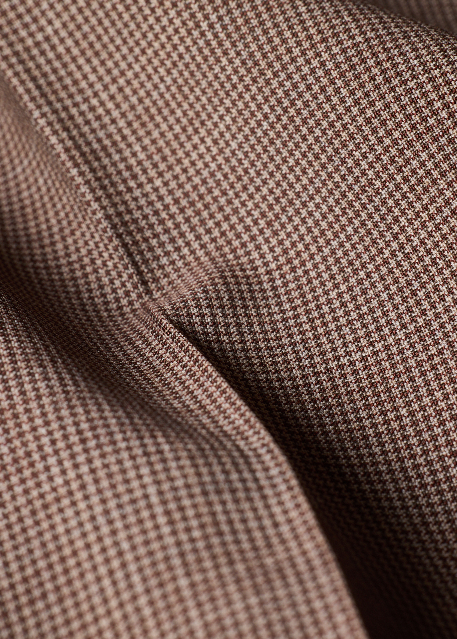 Slim-Fit Brown Houndstooth Wool Trousers thumbnail 6
