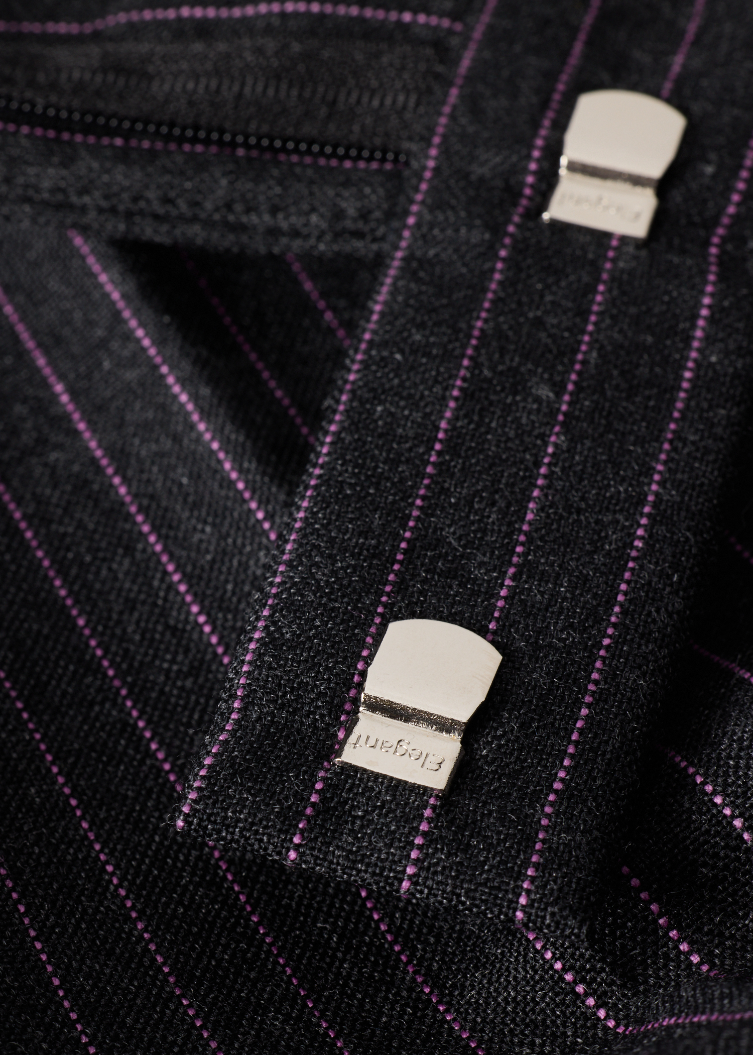 Slim-Fit Charcoal Pinstripe Wool Trousers thumbnail 5
