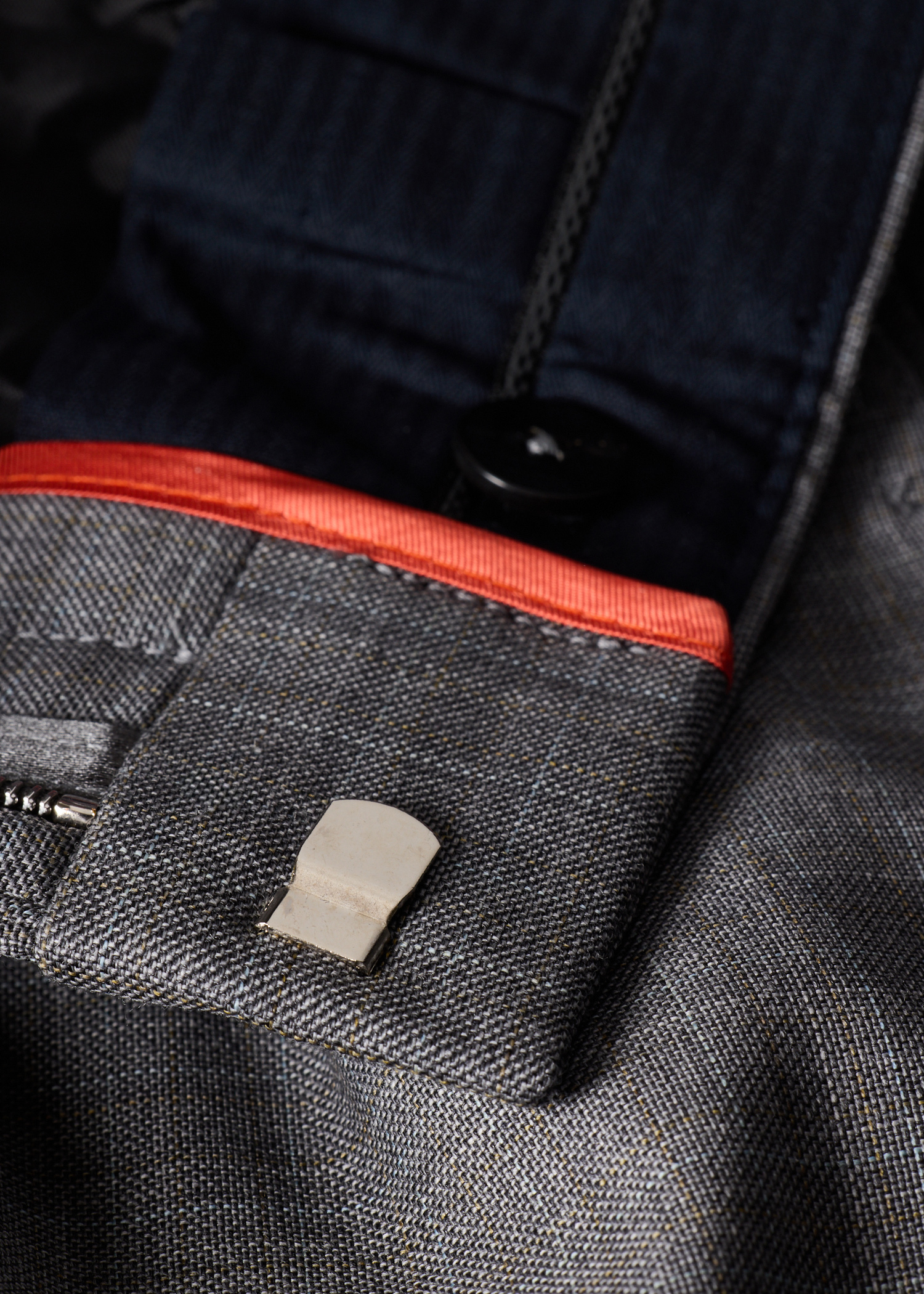 Grey Superfine Merino Wool Pleated Trousers thumbnail 6
