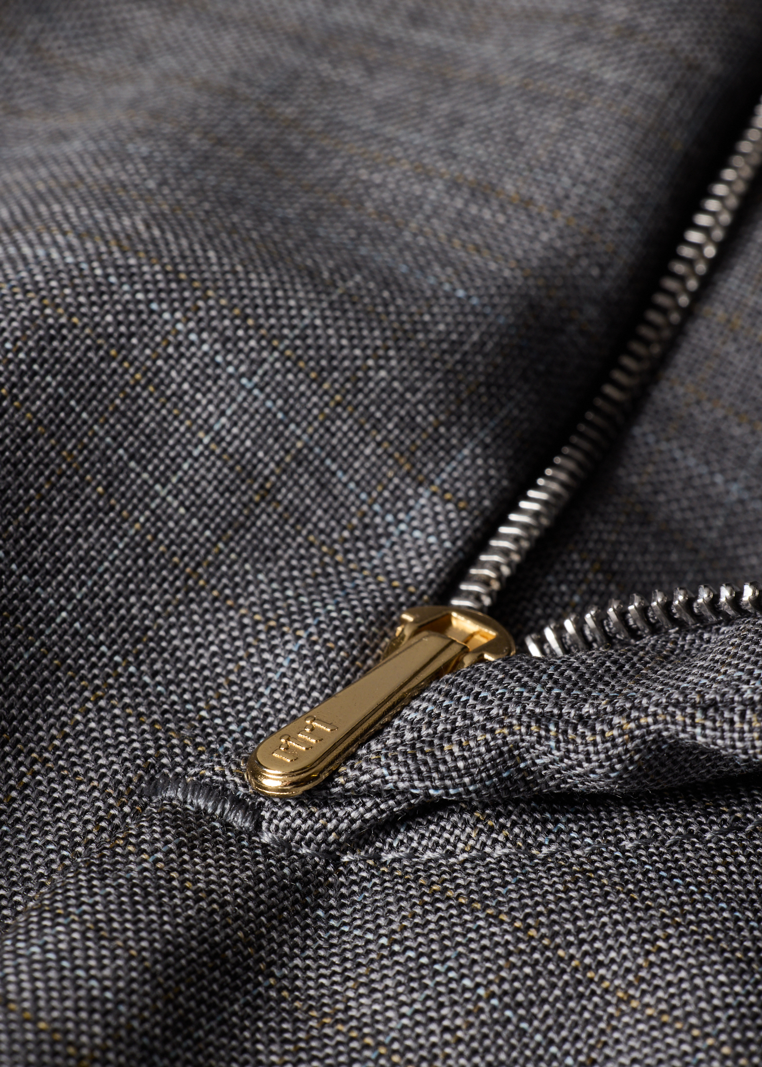 Grey Superfine Merino Wool Pleated Trousers thumbnail 4