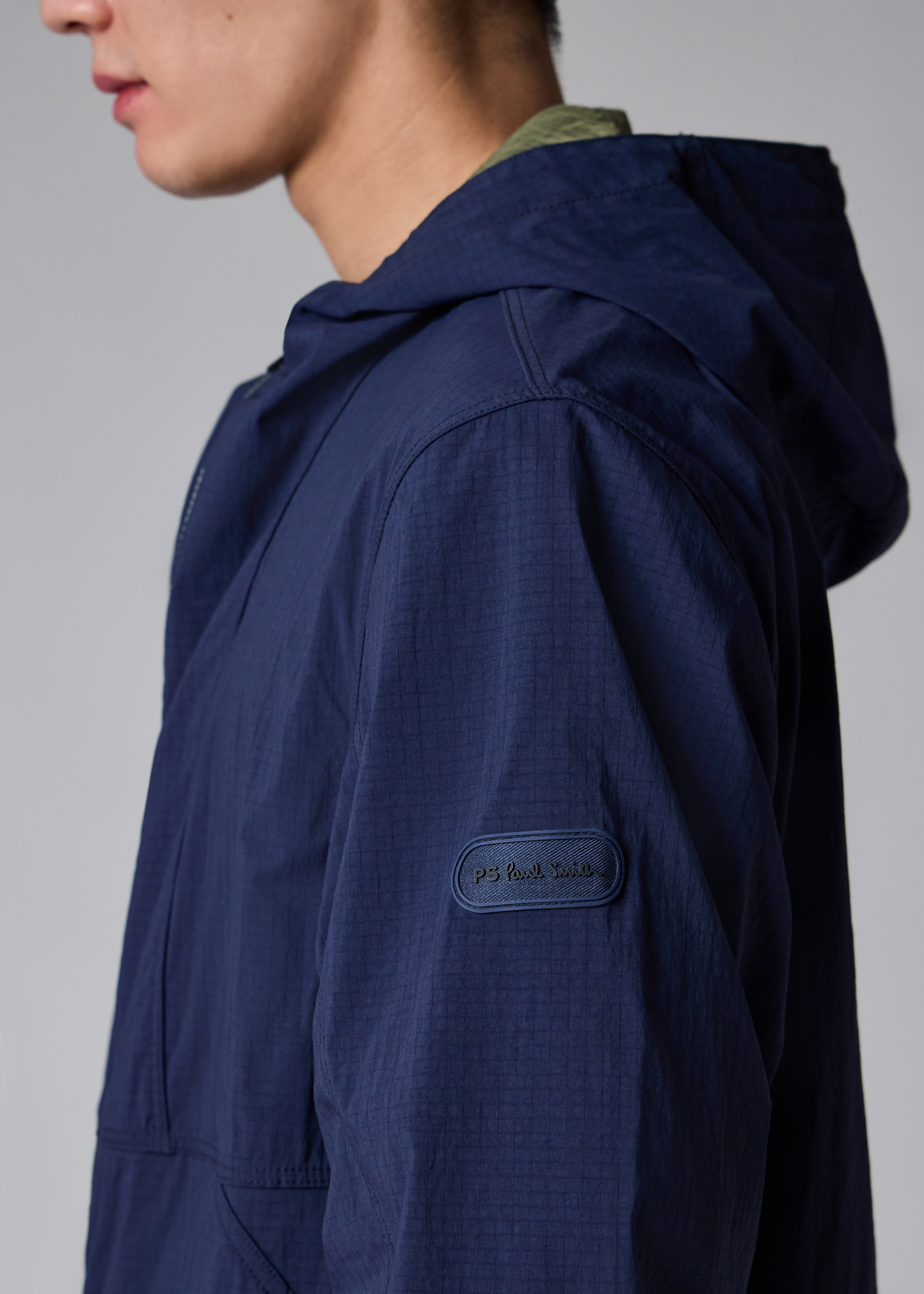 Navy Packable Showerproof Ripstop Jacket thumbnail 10