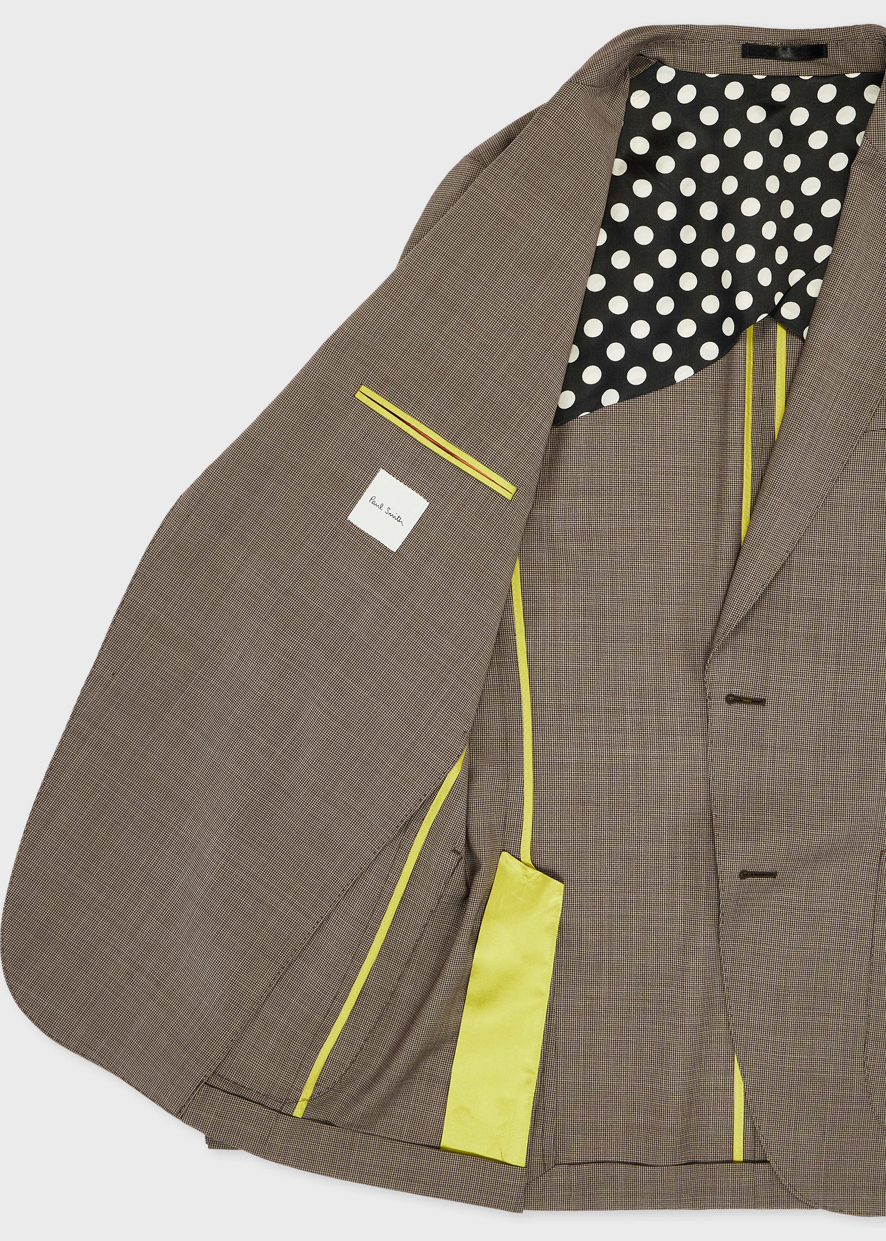 Brown Houndstooth Wool Patch-Pocket Blazer thumbnail 3