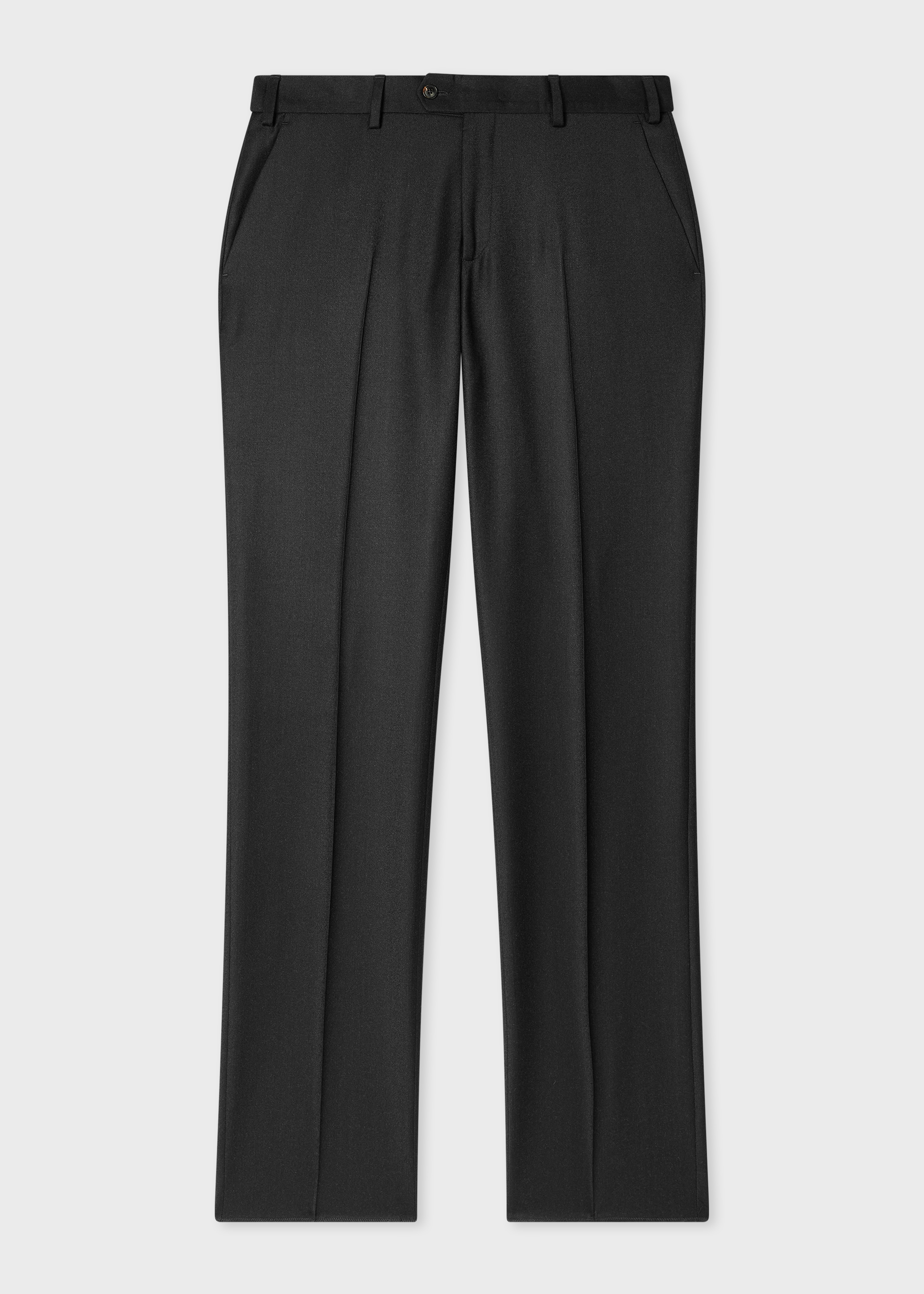 Charcoal Wool-Cashmere Flannel Trousers primary image