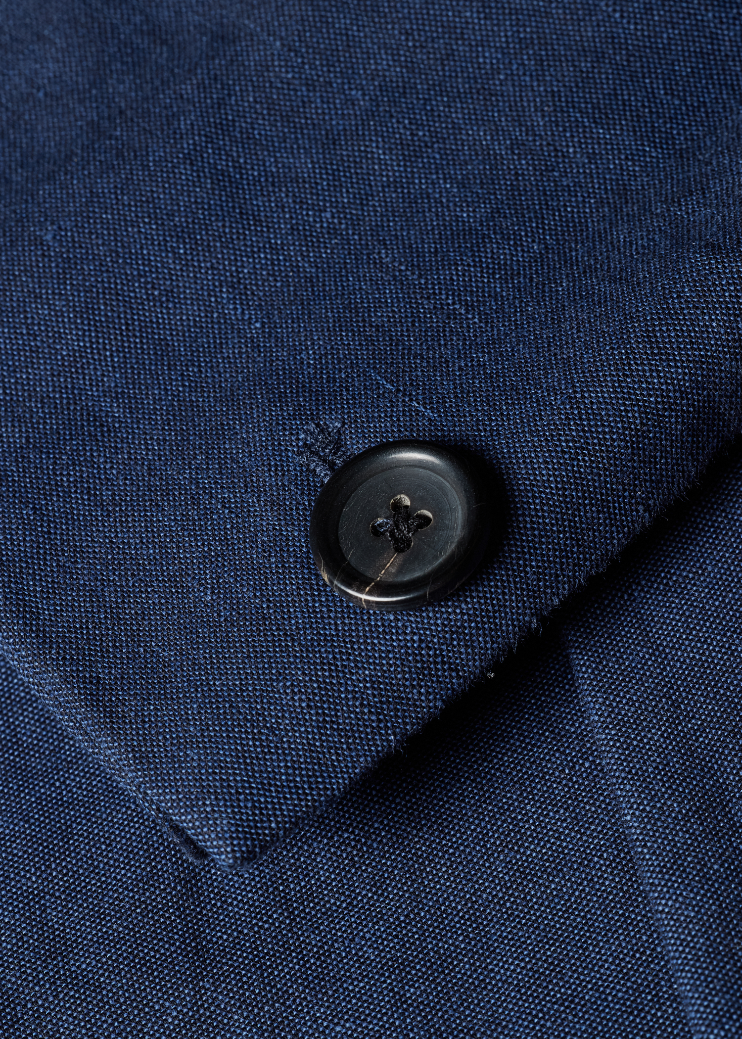Navy Linen-Cotton Buggy-Lined Blazer thumbnail 13