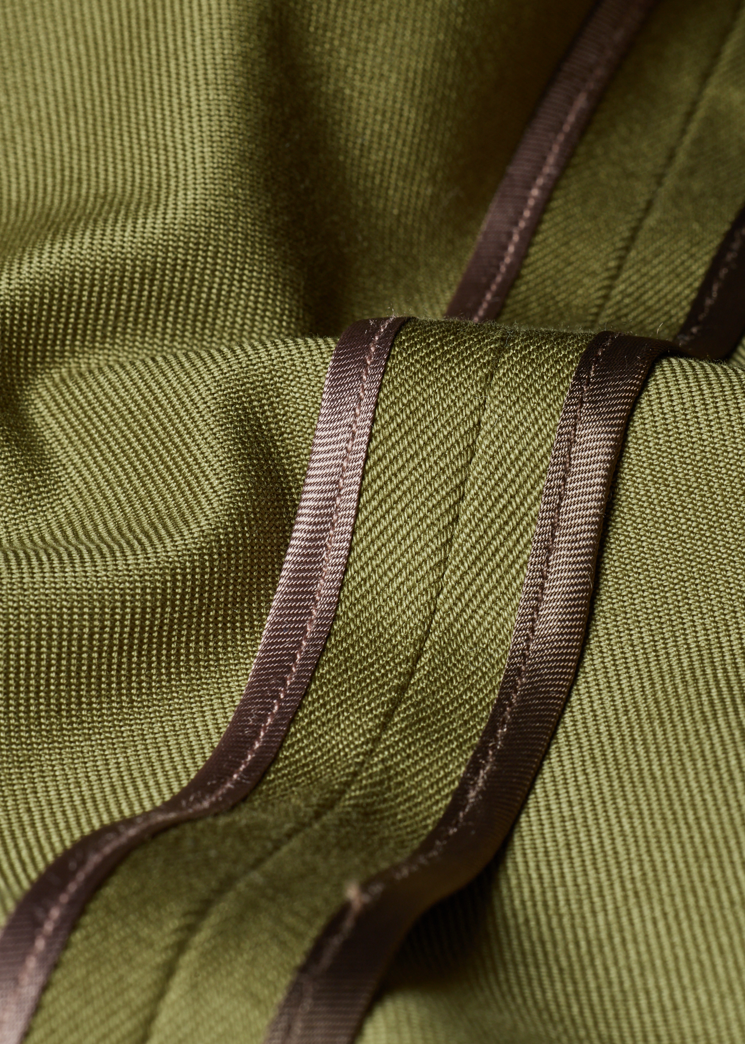 Khaki Cotton-Twill Piece-Dyed Blazer thumbnail 8