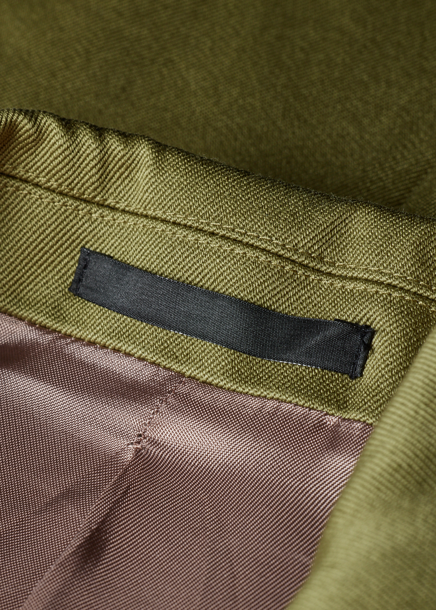 Khaki Cotton-Twill Piece-Dyed Blazer thumbnail 12