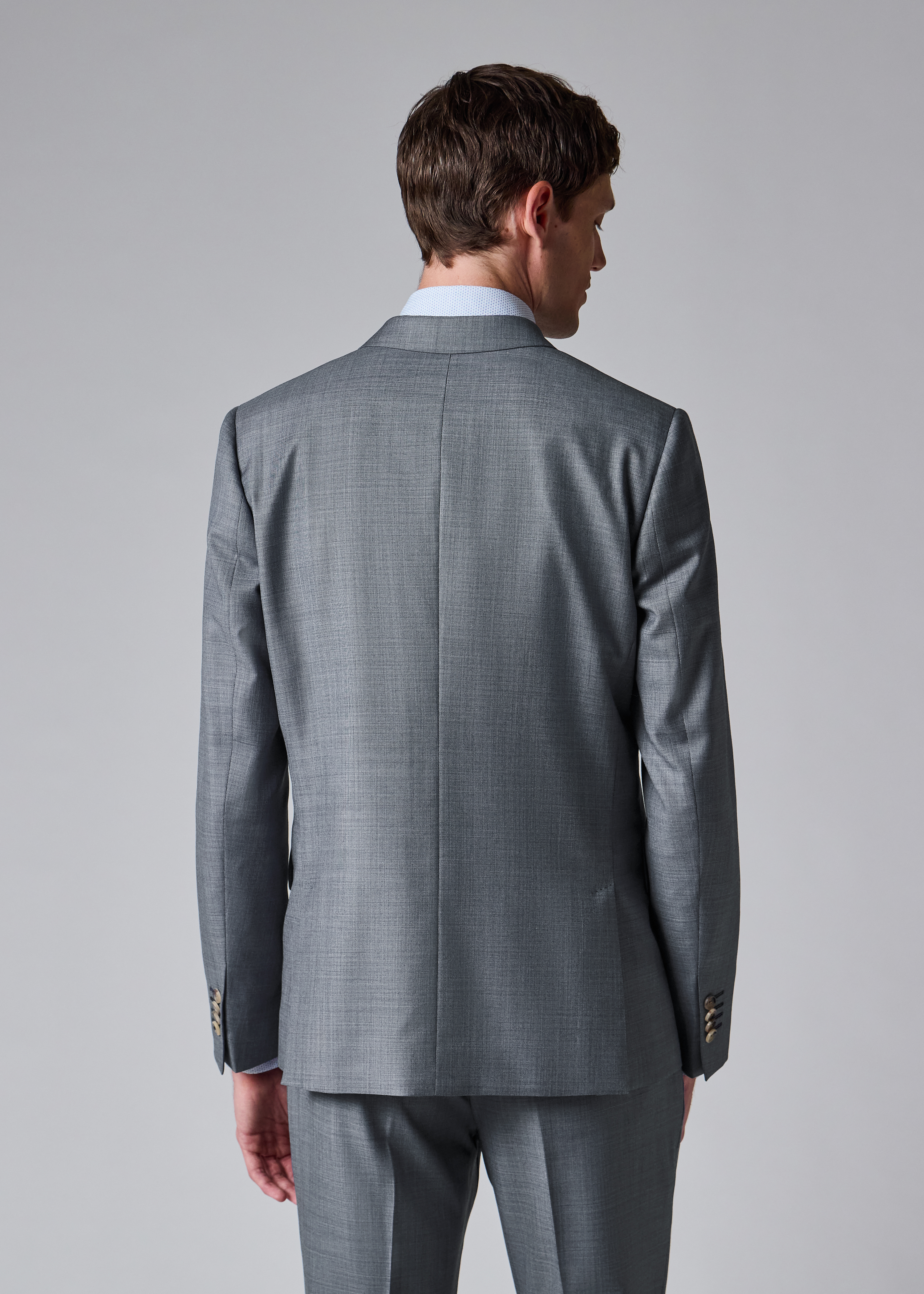 The Soho - Light Blue Sharkskin Wool Suit thumbnail 7