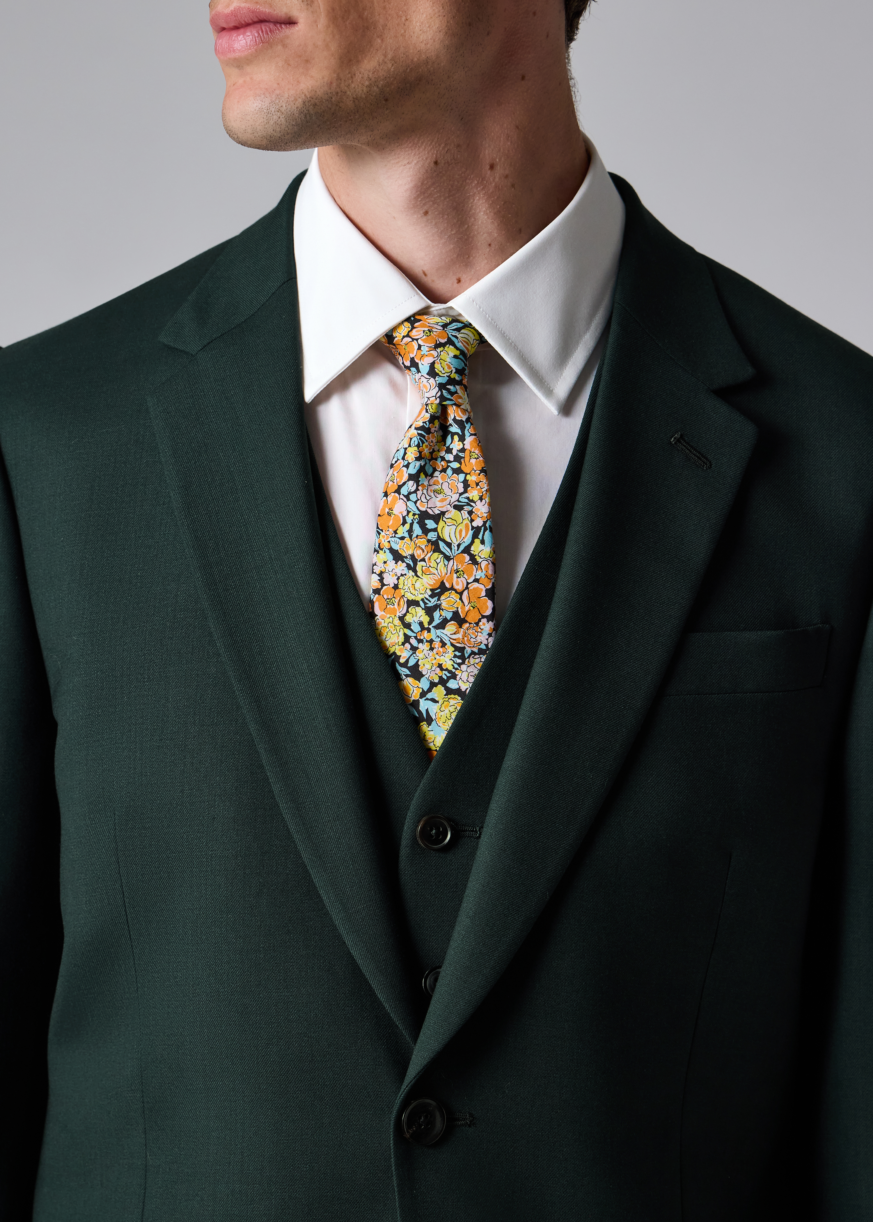 The Soho - Tailored-Fit Dark Green Wool 'A Suit To Travel In' Blazer thumbnail 7