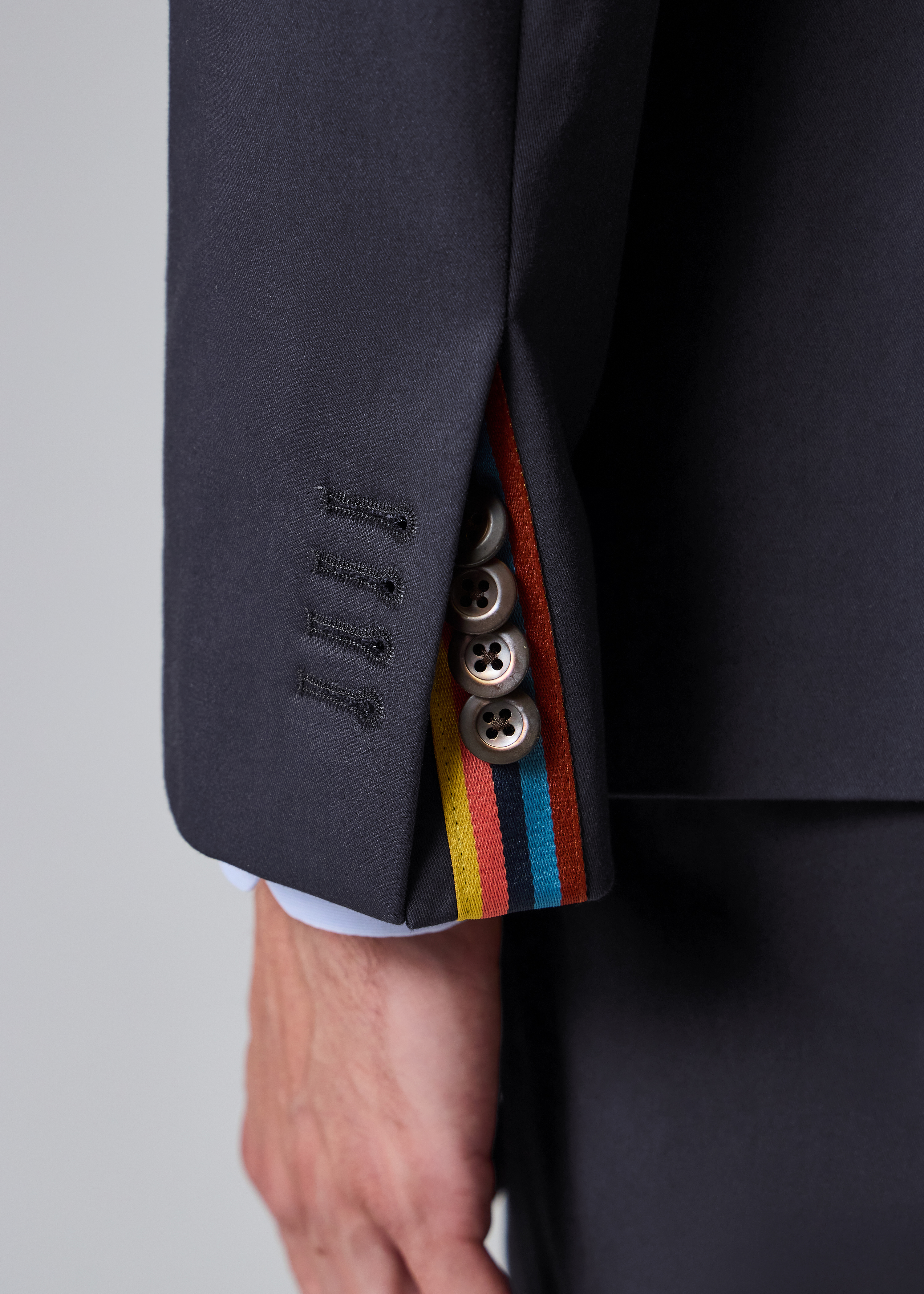 Navy Cotton-Twill Patch-Pocket Blazer thumbnail 8