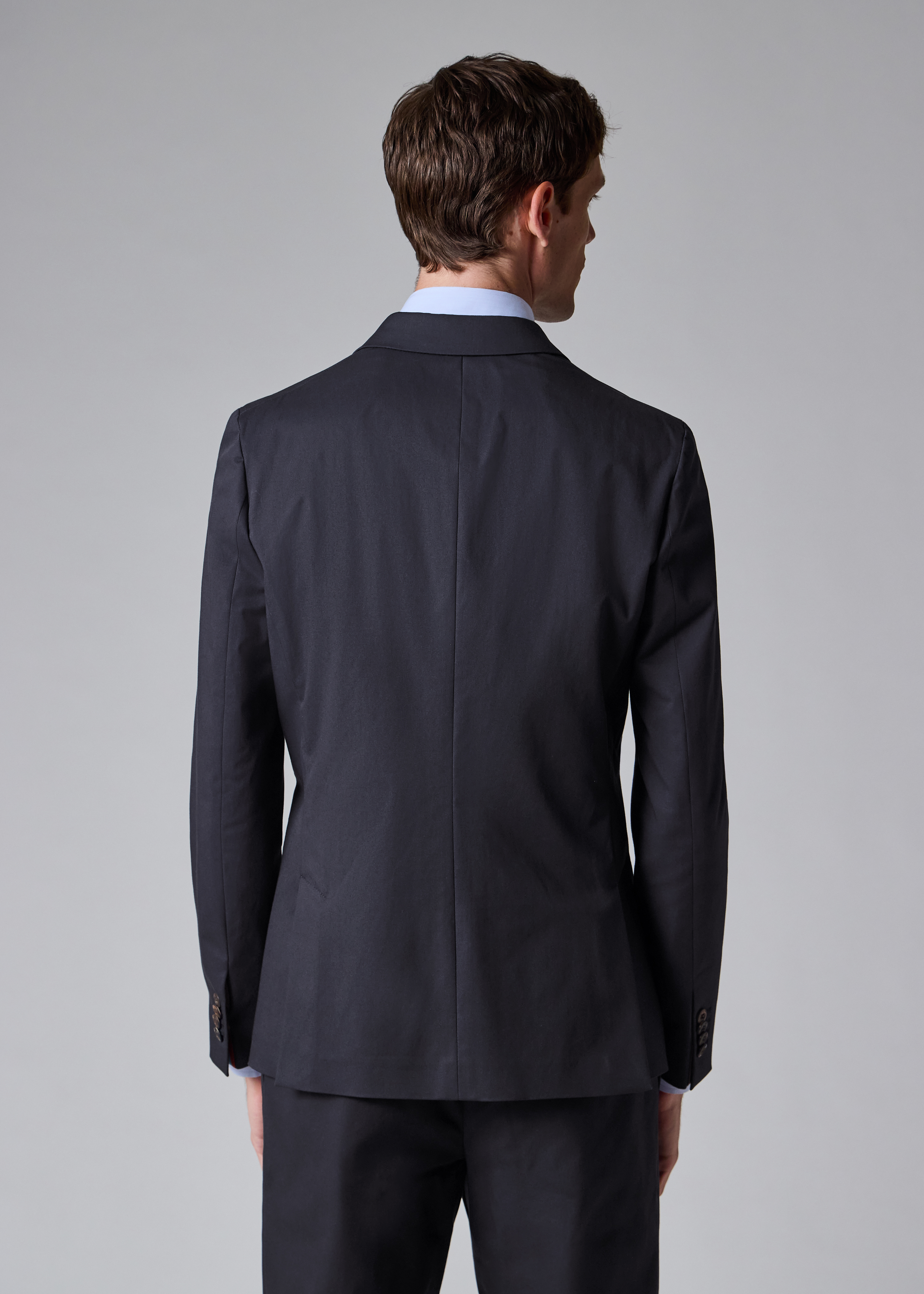 Navy Cotton-Twill Two-Piece Suit thumbnail 7