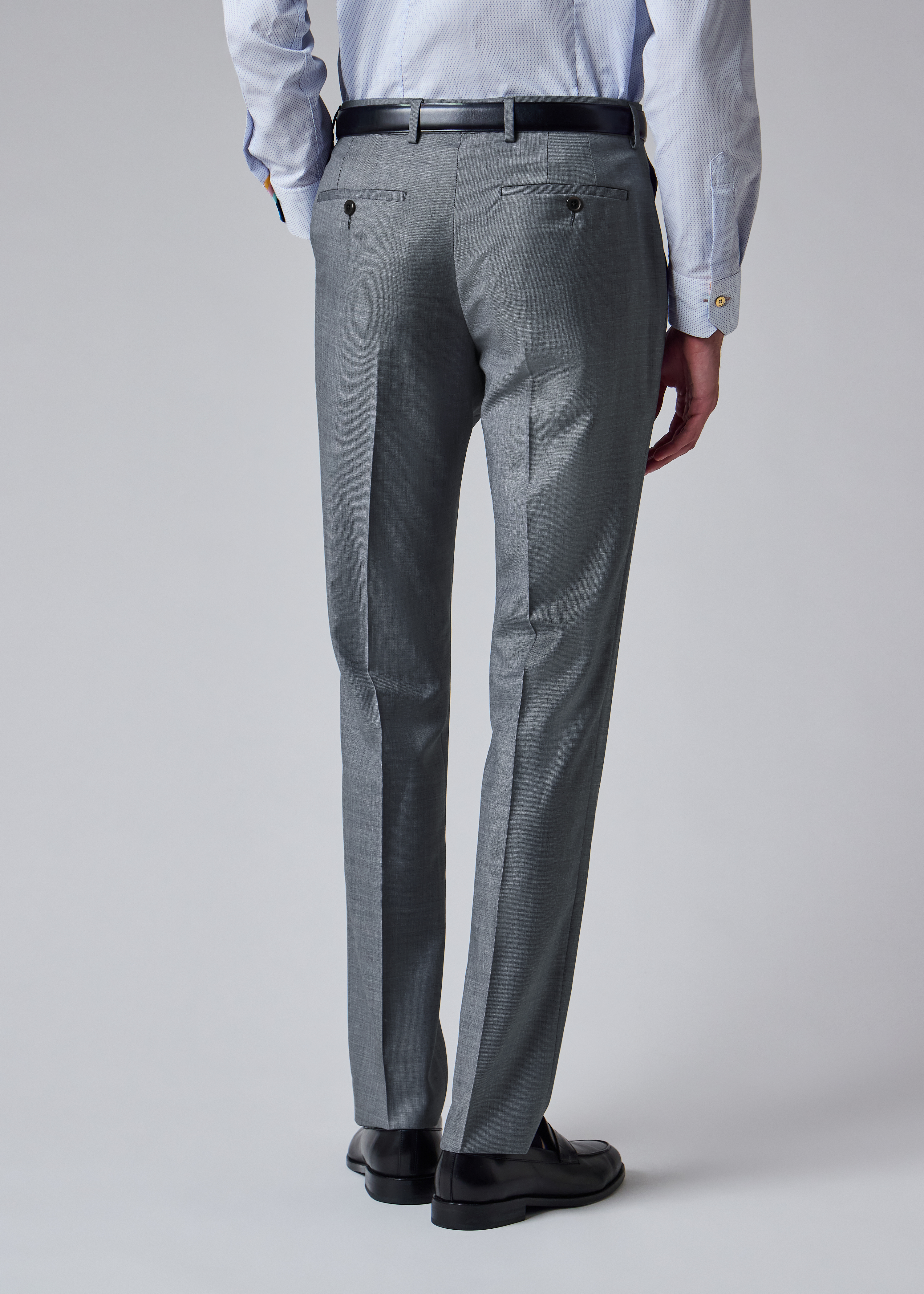 The Soho - Light Blue Sharkskin Wool Suit thumbnail 11