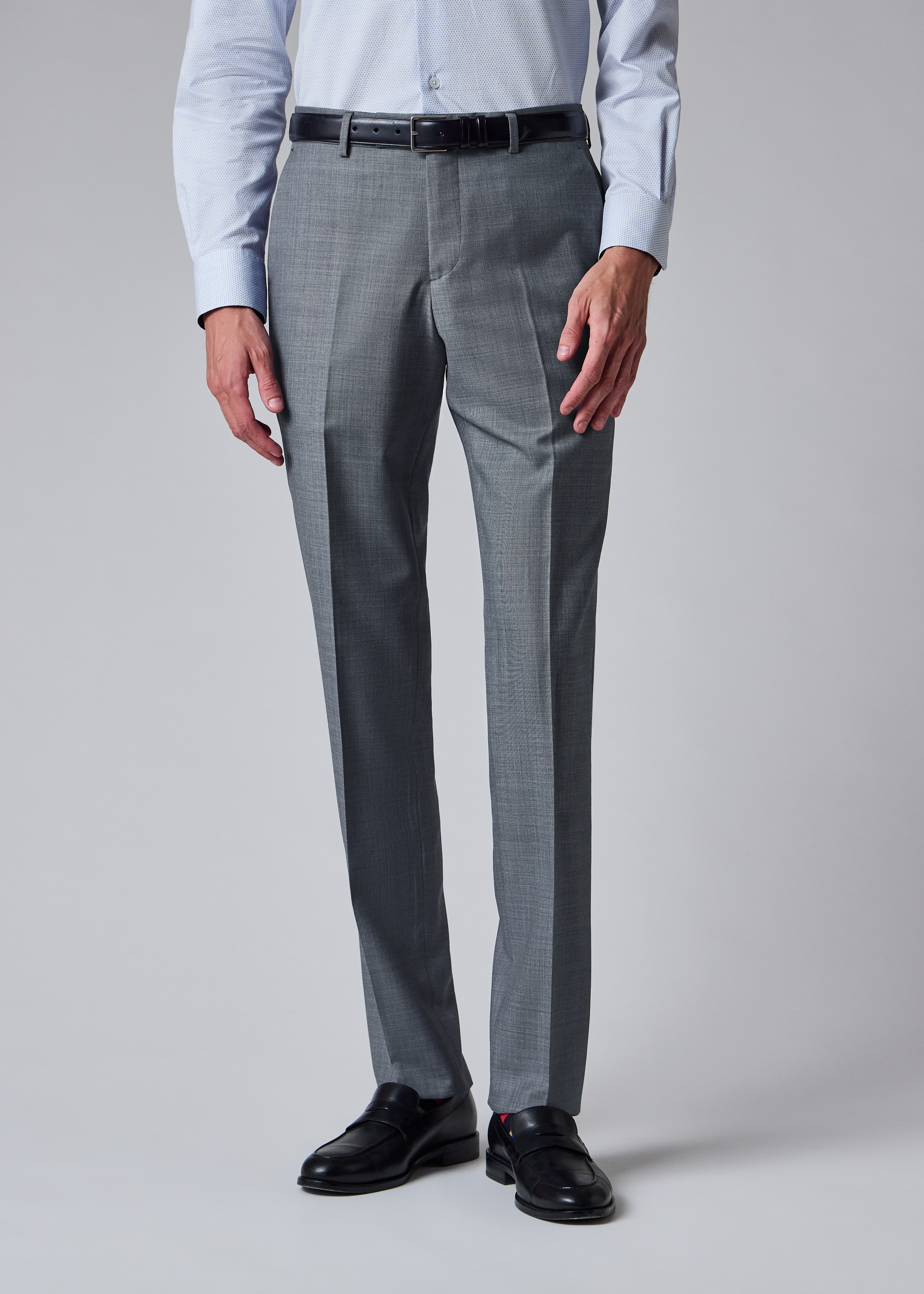 The Soho - Light Blue Sharkskin Wool Suit thumbnail 9