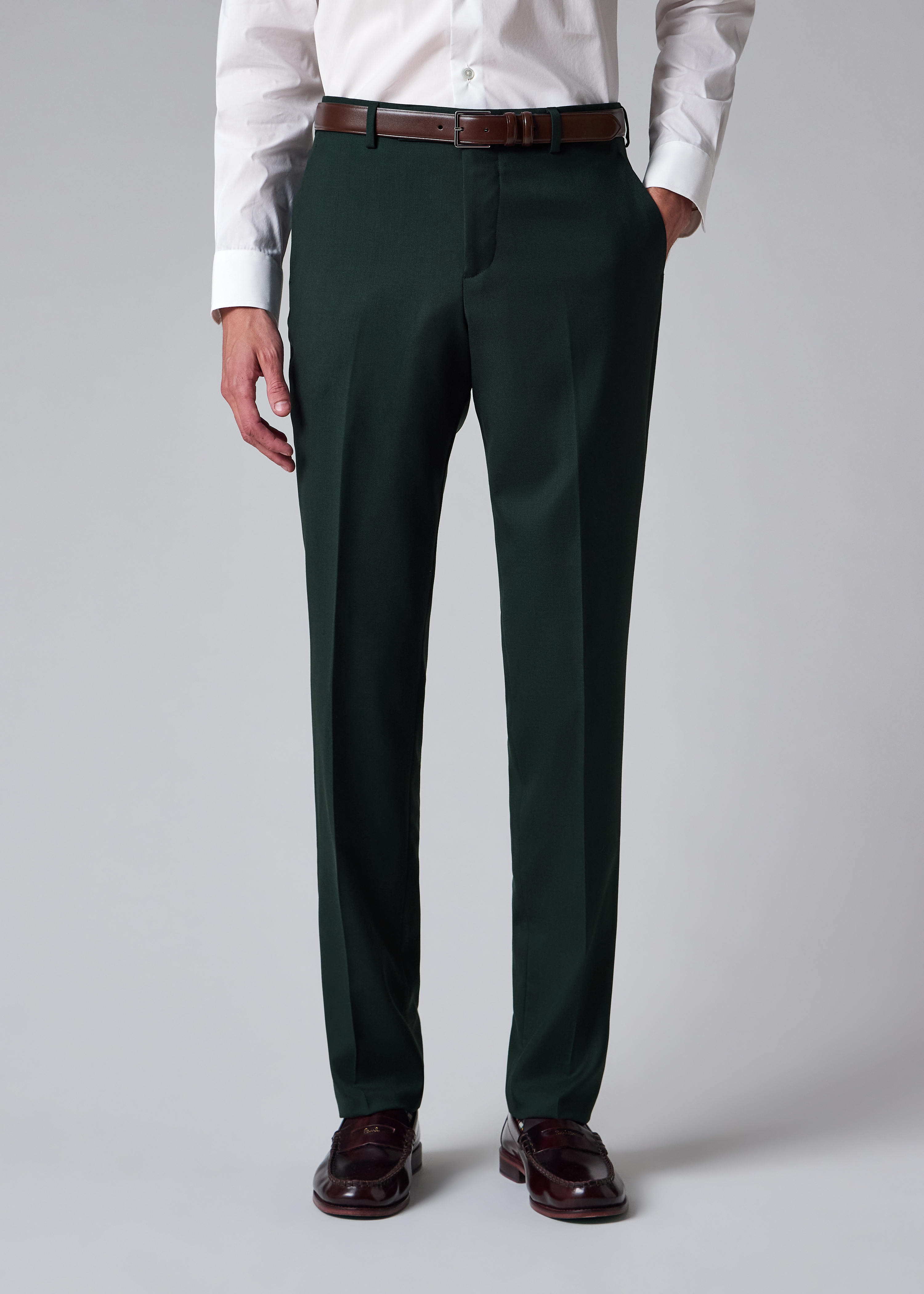 The Soho - Dark Green Wool 'A Suit To Travel In' Three-Piece Suit thumbnail 7