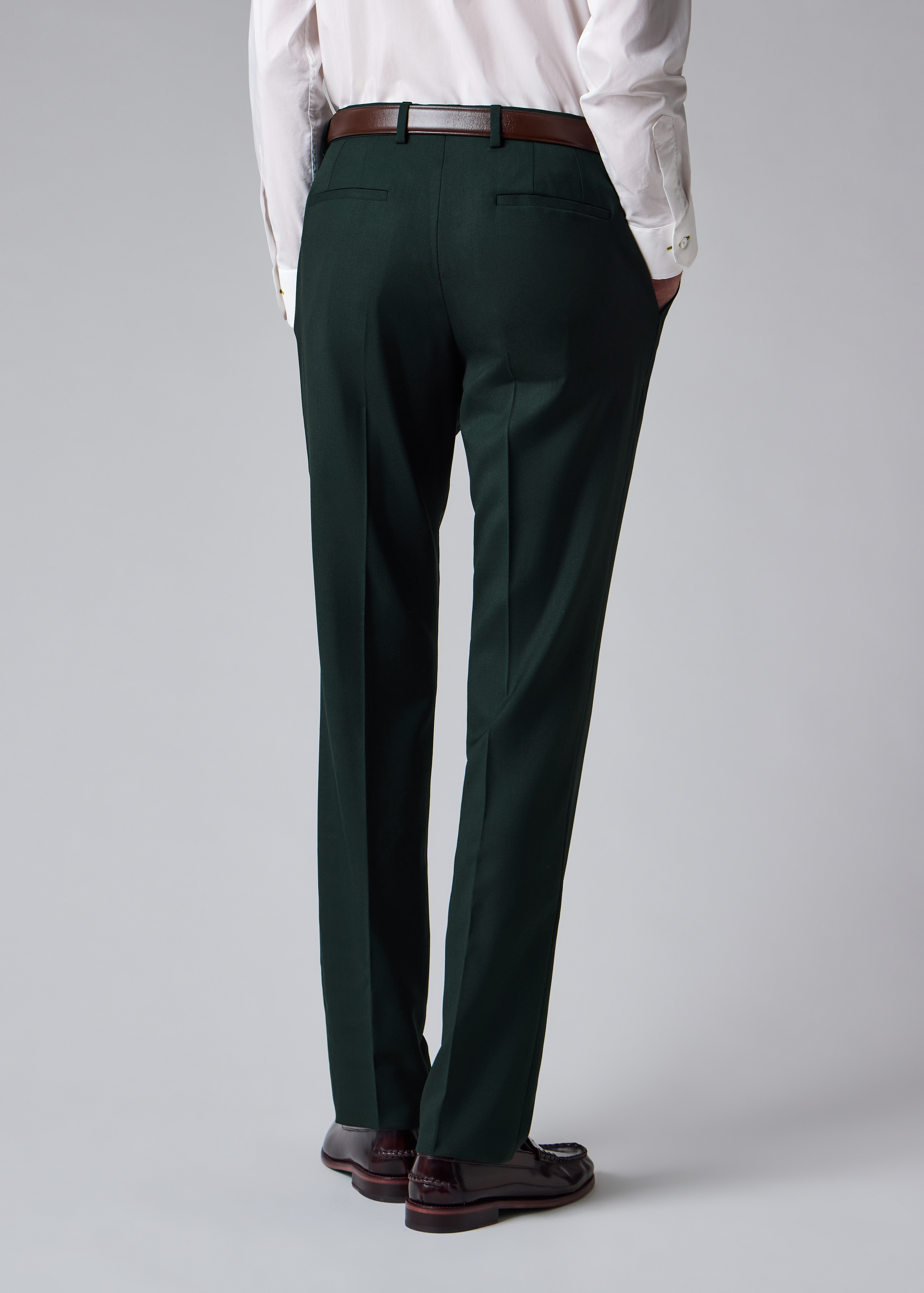 The Soho - Dark Green Wool 'A Suit To Travel In' Three-Piece Suit thumbnail 8