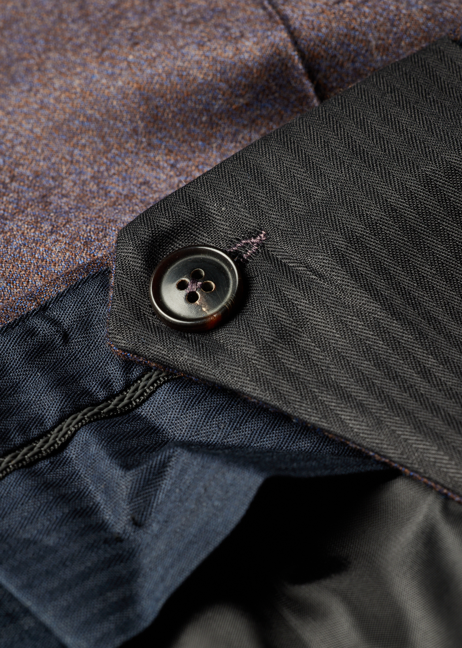 Slim-Fit Blue Grey Wool-Cashmere Flannel Trousers thumbnail 3