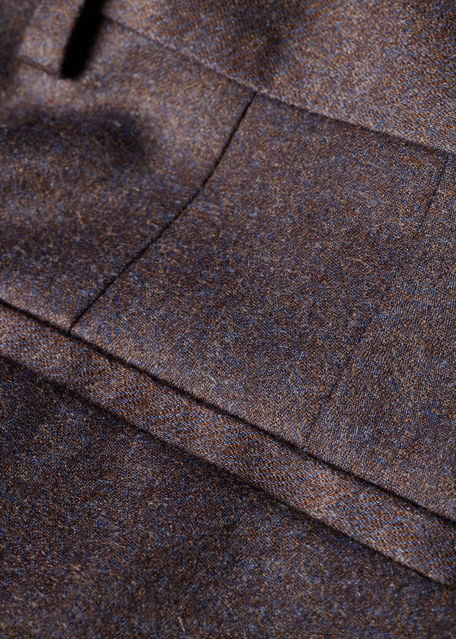 Slim-Fit Blue Grey Wool-Cashmere Flannel Trousers thumbnail 5