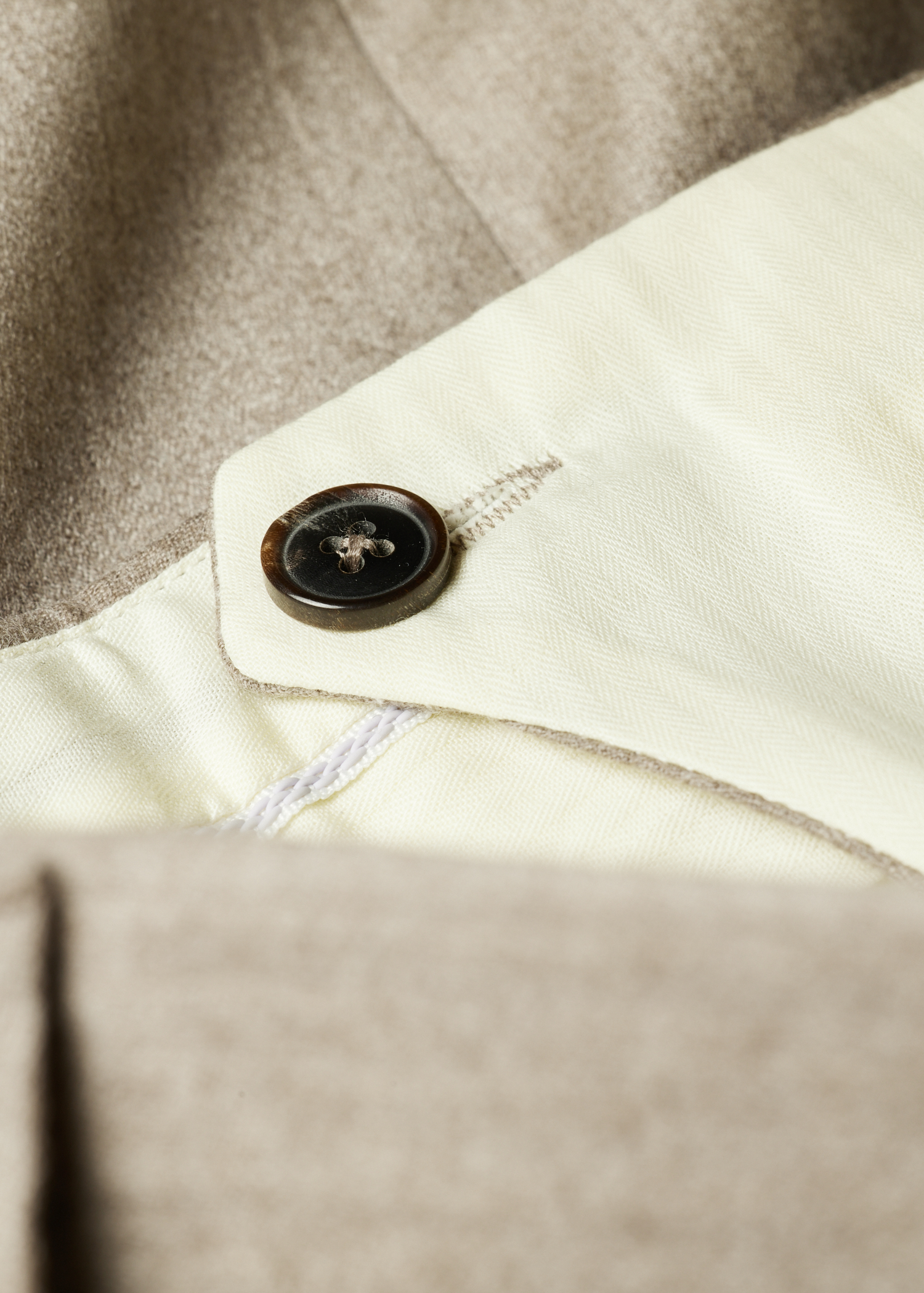 Slim-Fit Light Beige Wool-Cashmere Flannel Trousers thumbnail 3
