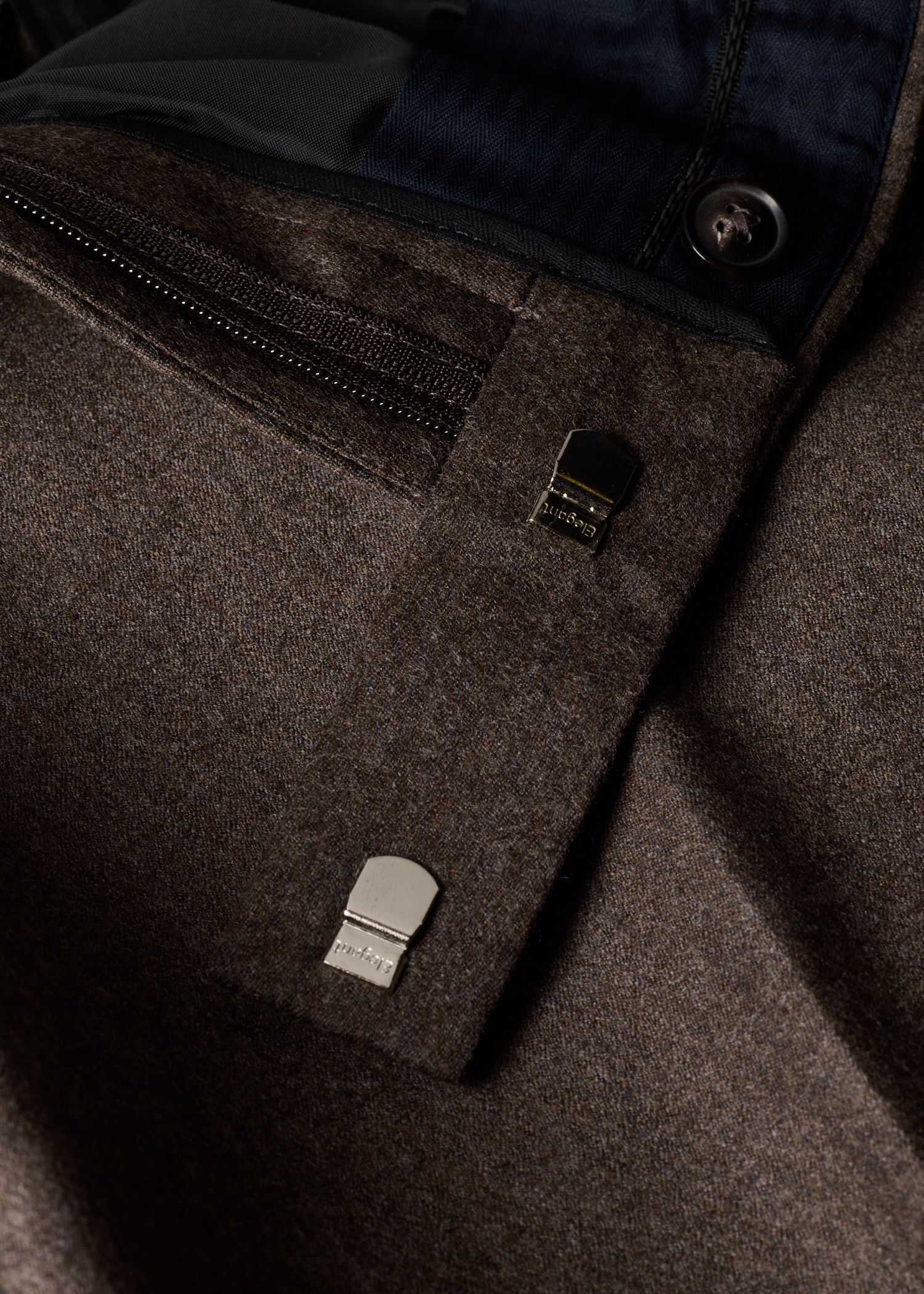 Slim-Fit Light Brown Wool-Cashmere Flannel Trousers thumbnail 3