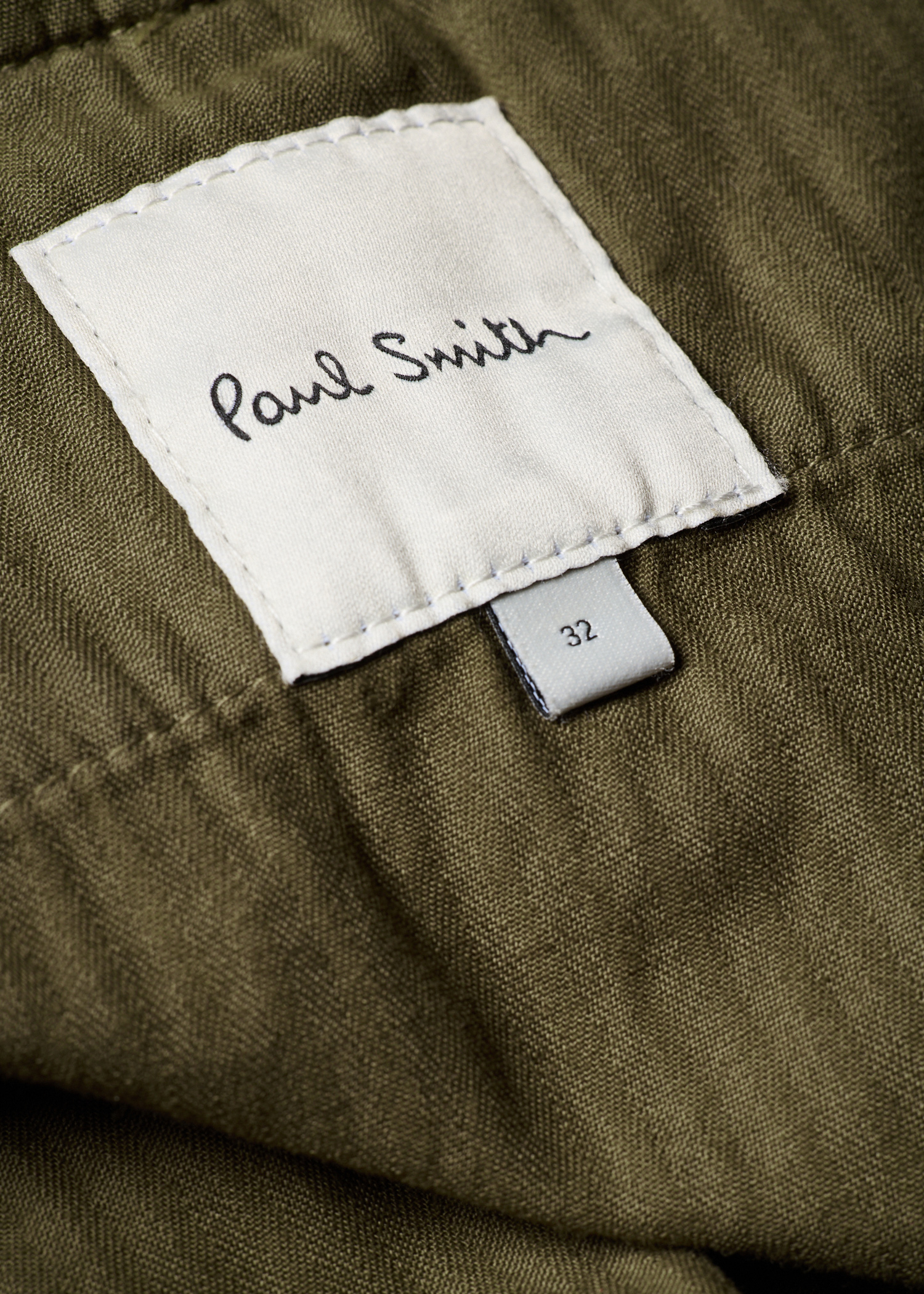 Khaki Green Cotton-Linen Trousers thumbnail 5