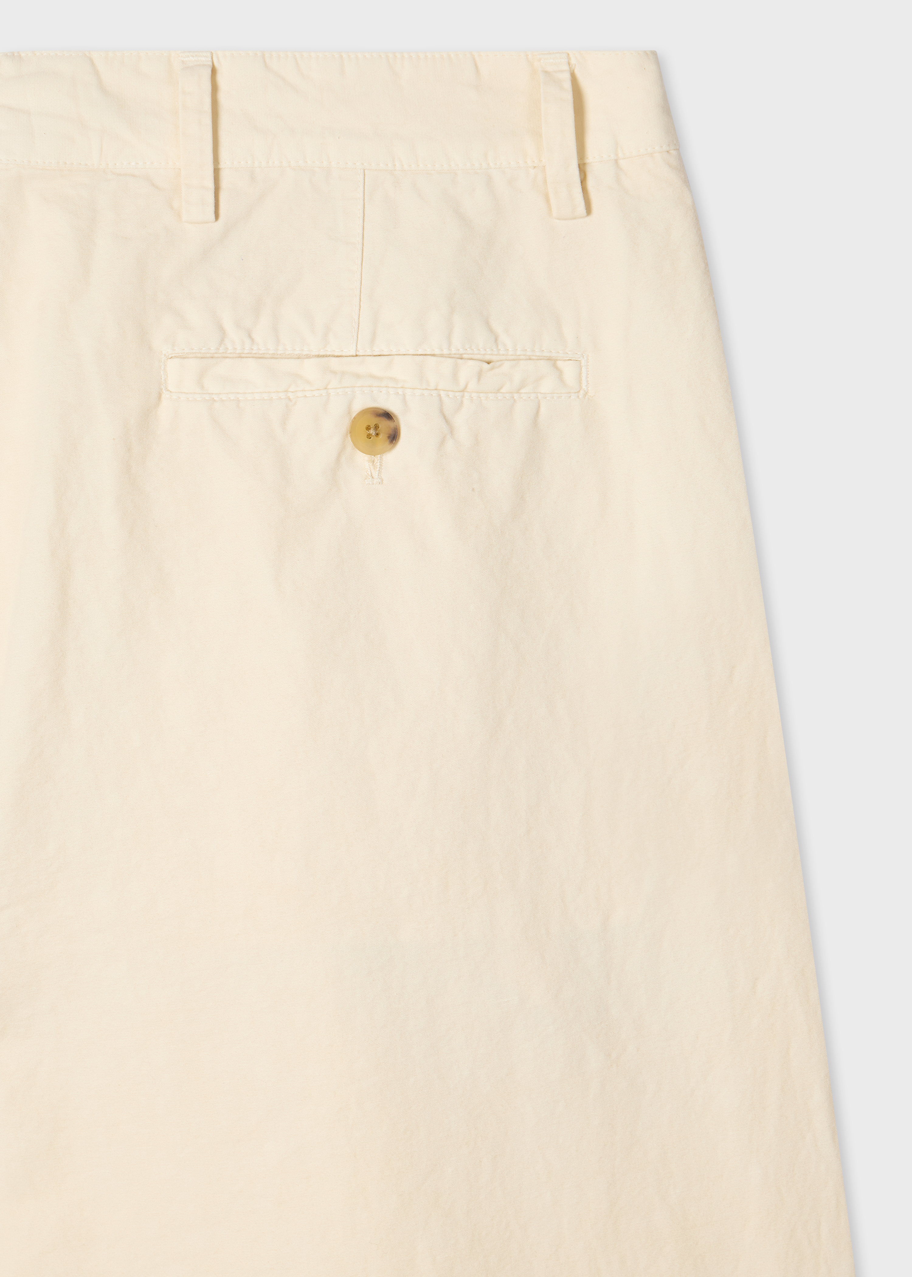 Ecru Cotton-Linen Double Pleat Trousers thumbnail 8