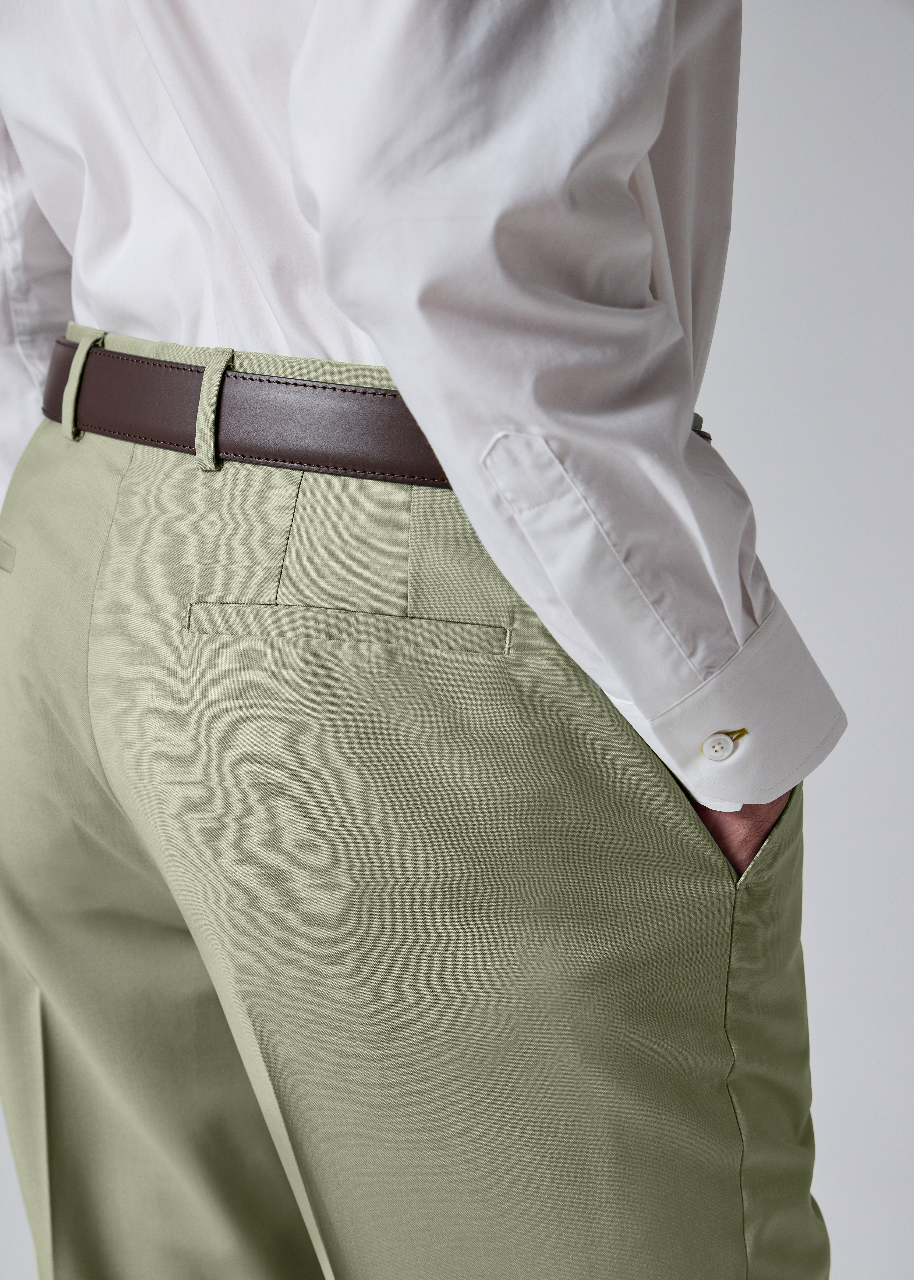 Sage Green Wool-Mohair Trousers thumbnail 8