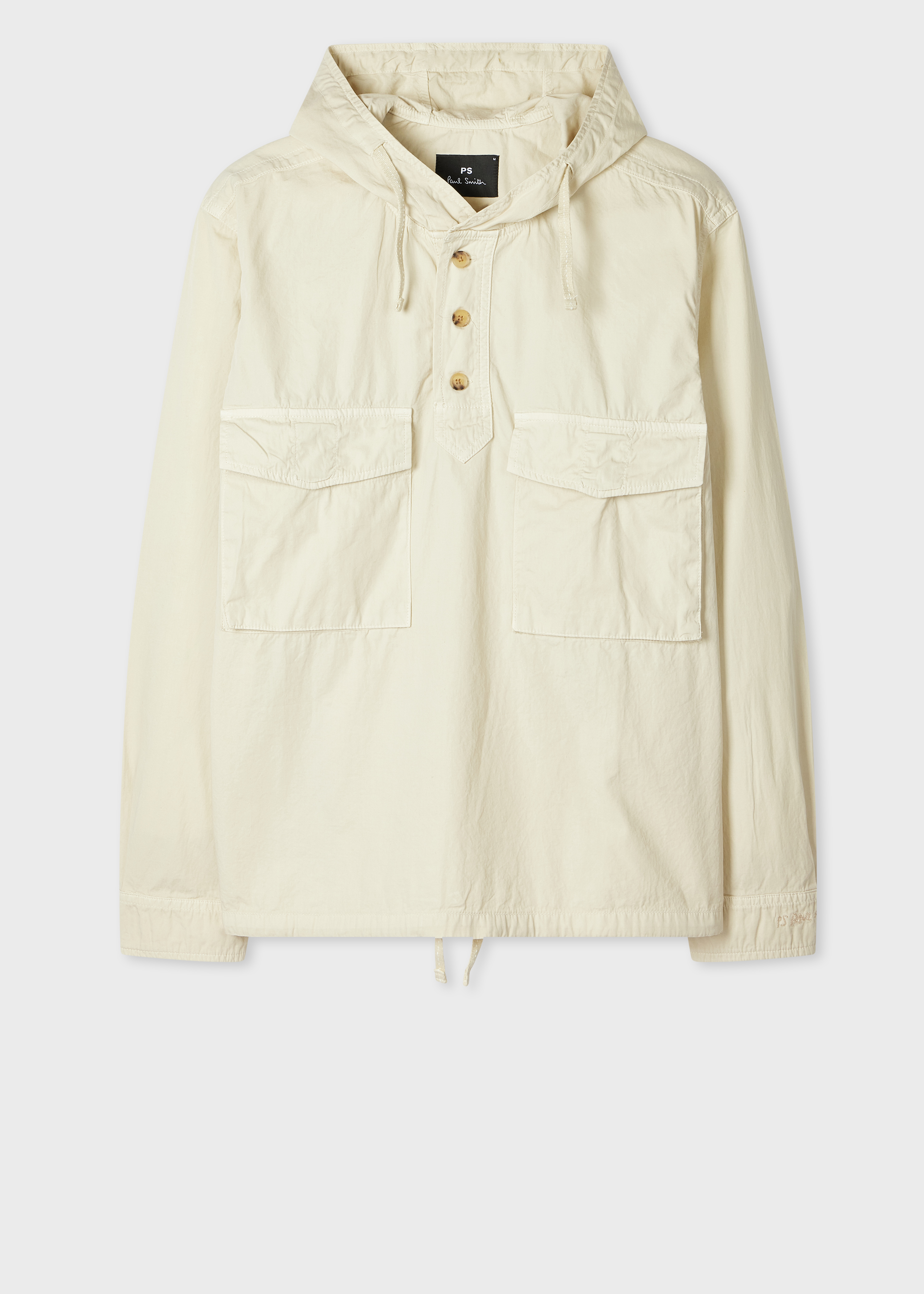 Ecru Cotton Popover Jacket primary image